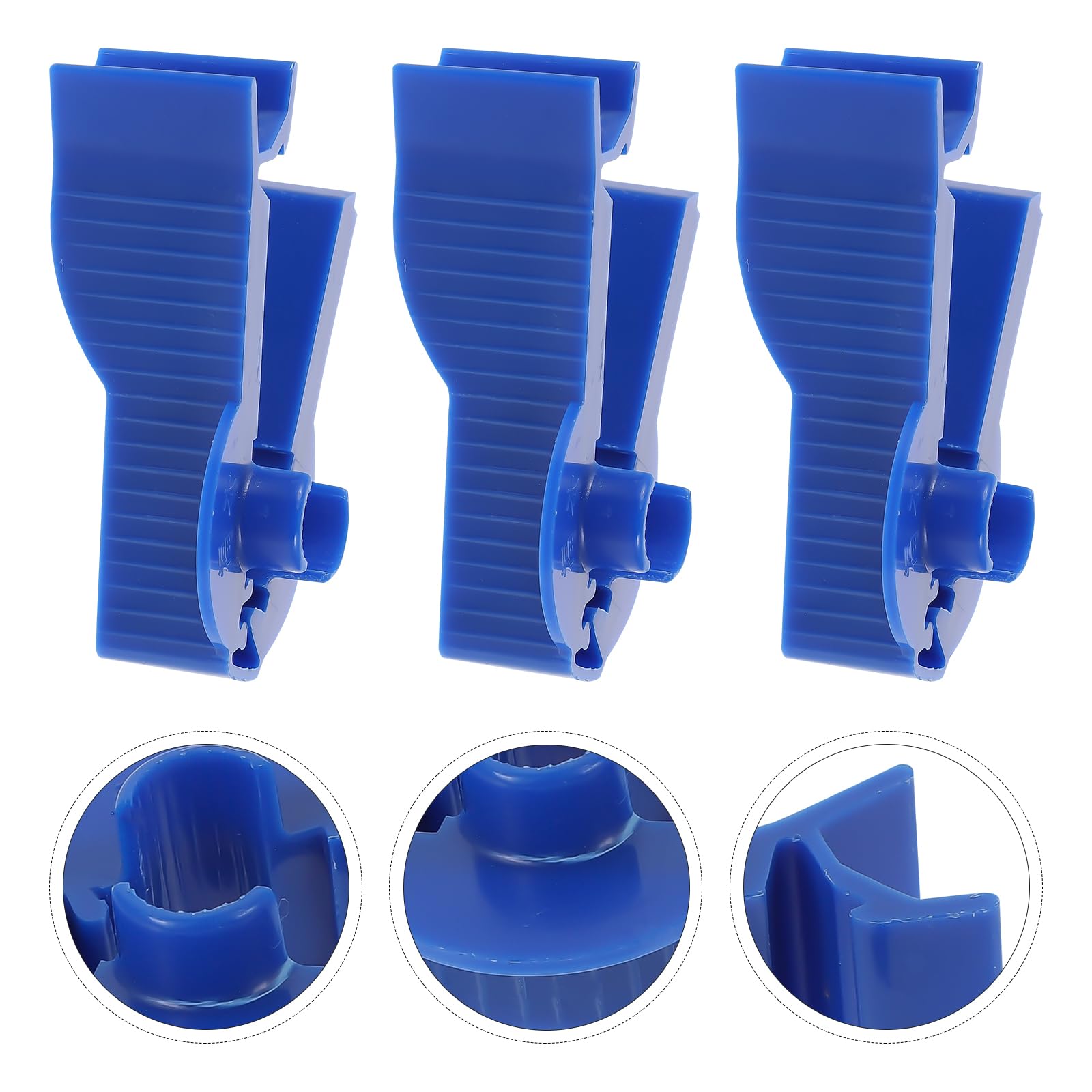 Healifty Lot de 3 colliers de serrage pour cathéter, tubes de dialyse - Bleu