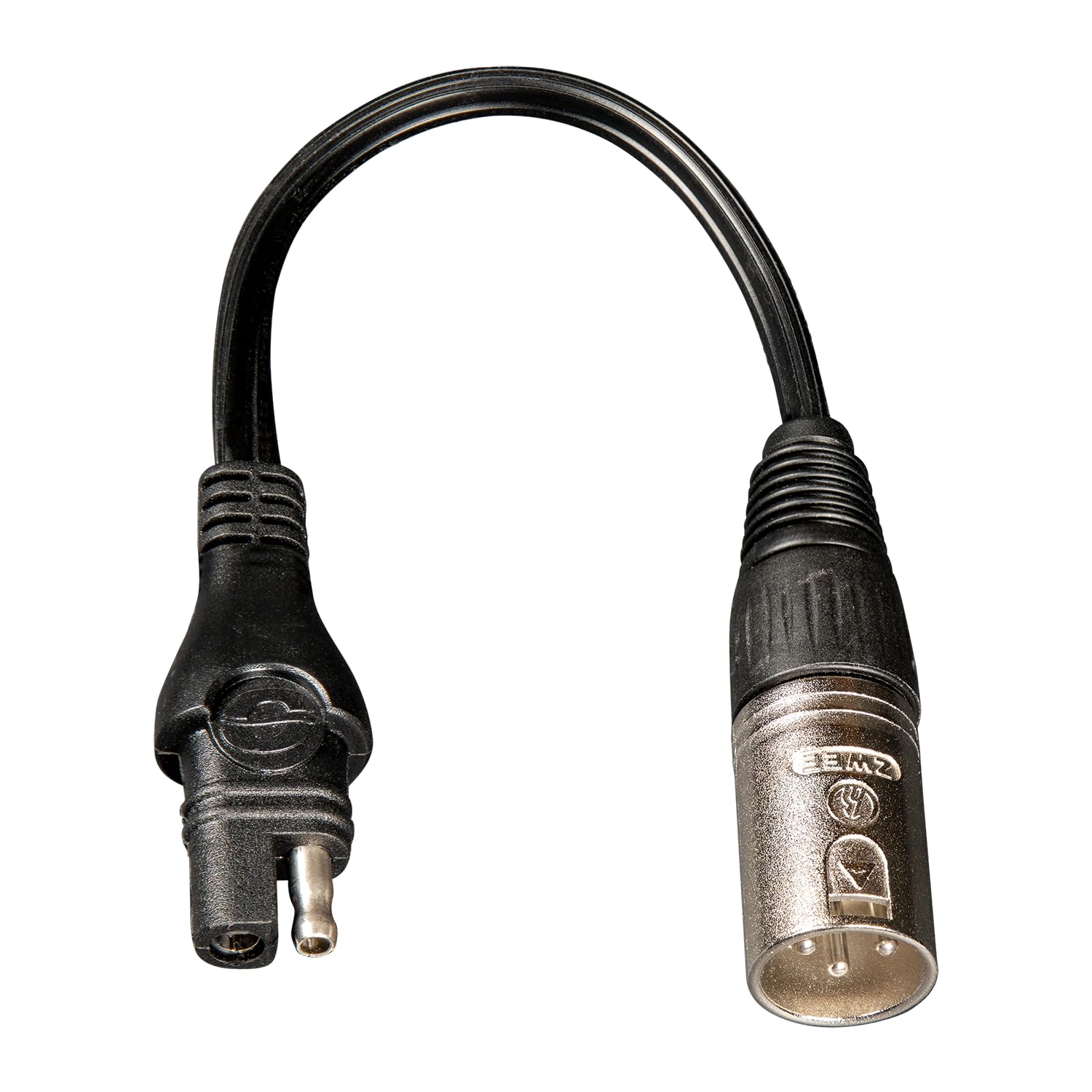 OptiMate Cable XLR Battery Charger Extension Cord, L=6ft (180cm), SAE to SAE connectors with in-line Waterproof Seal, Rated 18AWG SPT2-W, -40 to 105C/221F deg, 7A max