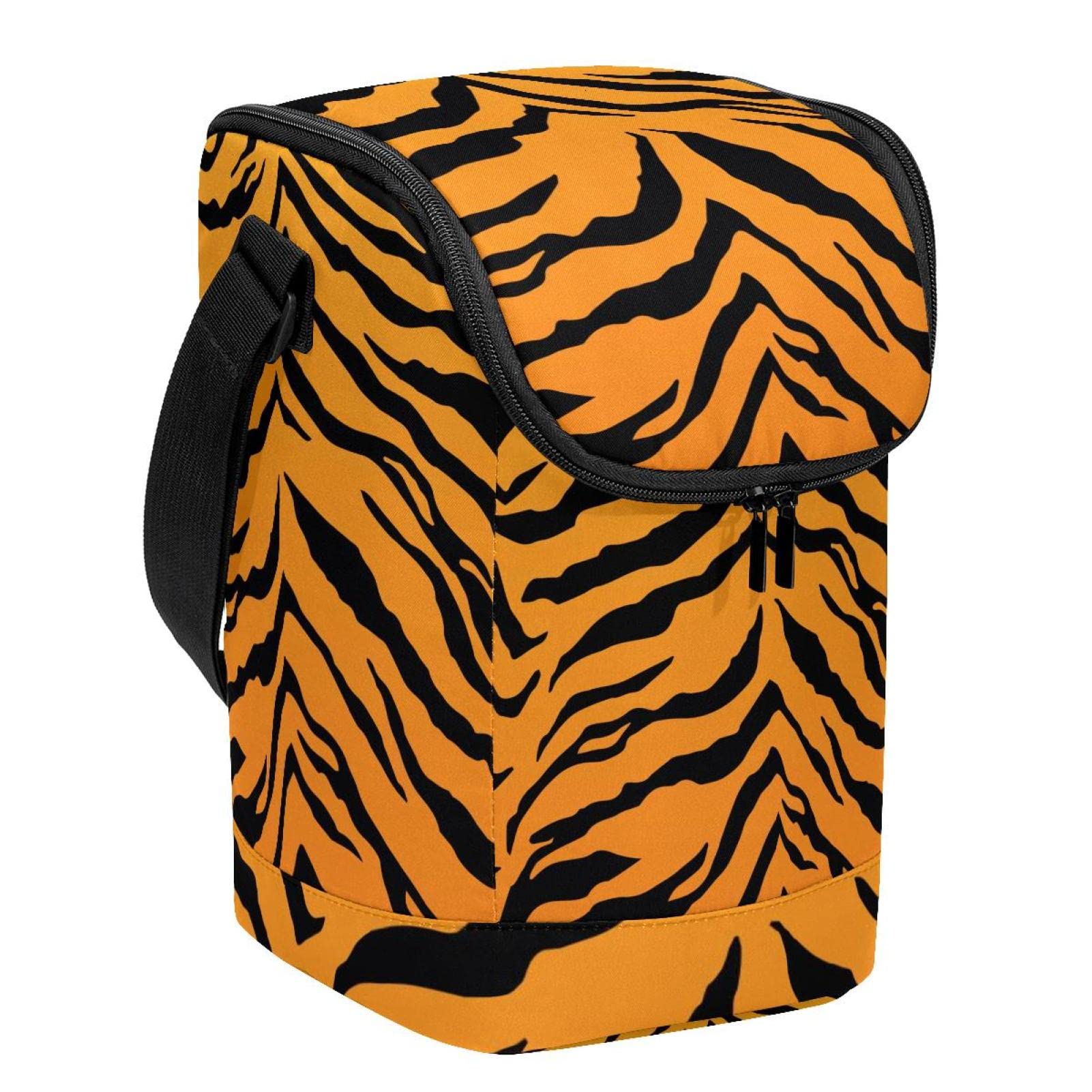 Bolsa de almuerzo resistente para llevar comida al trabajo lonchera de tigre antitransferencia