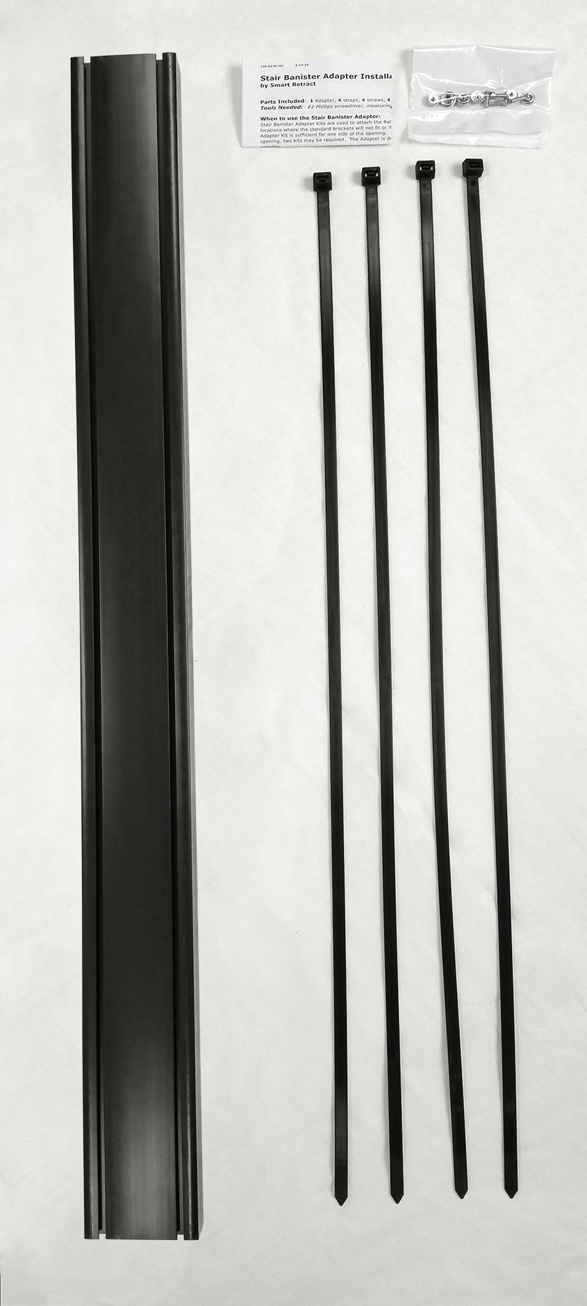 Buy RetractAGate Stair Banister Adapter Kit, 36" Tall, Black Online