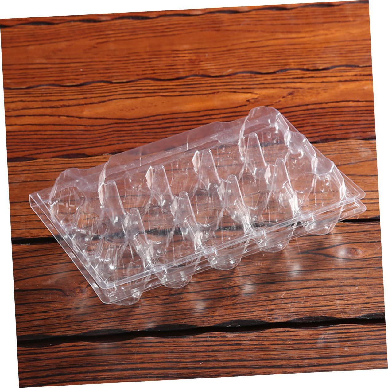 60 Pcs 10 Egg Holder Egg Fridge Storage Organizer Portable Egg Carriage Cupcake Containers Egg Poly Chicken Trays Clear Portable Egg Tray Muffin Holde Packing Box Thickenì