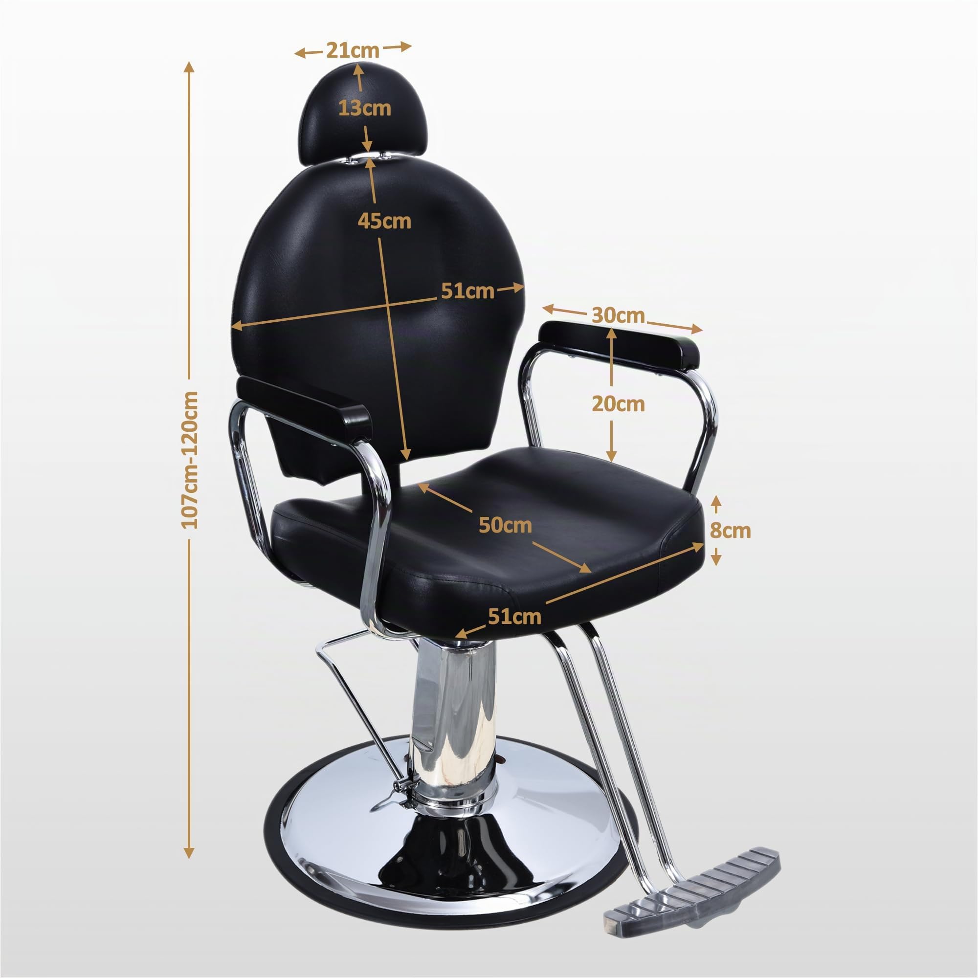 BarberPub Peluquería Peluquería Silla Distancia Silla Peluquería Configuración hidráulico Silla