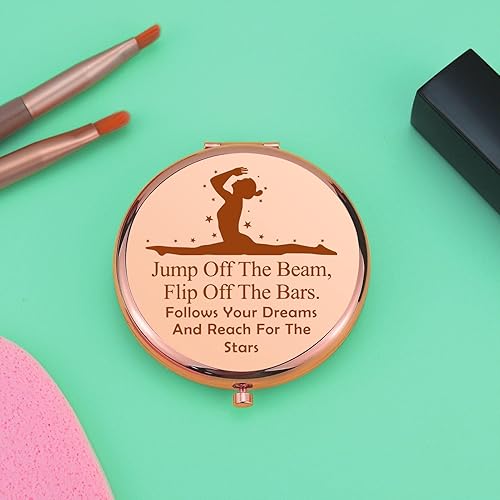Miniatura 5 de Regalos de gimnasia para adolescentes y niñas, gimnasta, espejo de maquillaje compacto, regalo inspirador para gimnasta, entrenador de gimnasia,