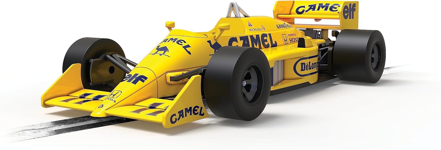 Scalextric Lotus 99T Camel #11 1987 Monaco Grand Prix Satoru Nakijima 1:32 Slot Race Car C4355, Yellow