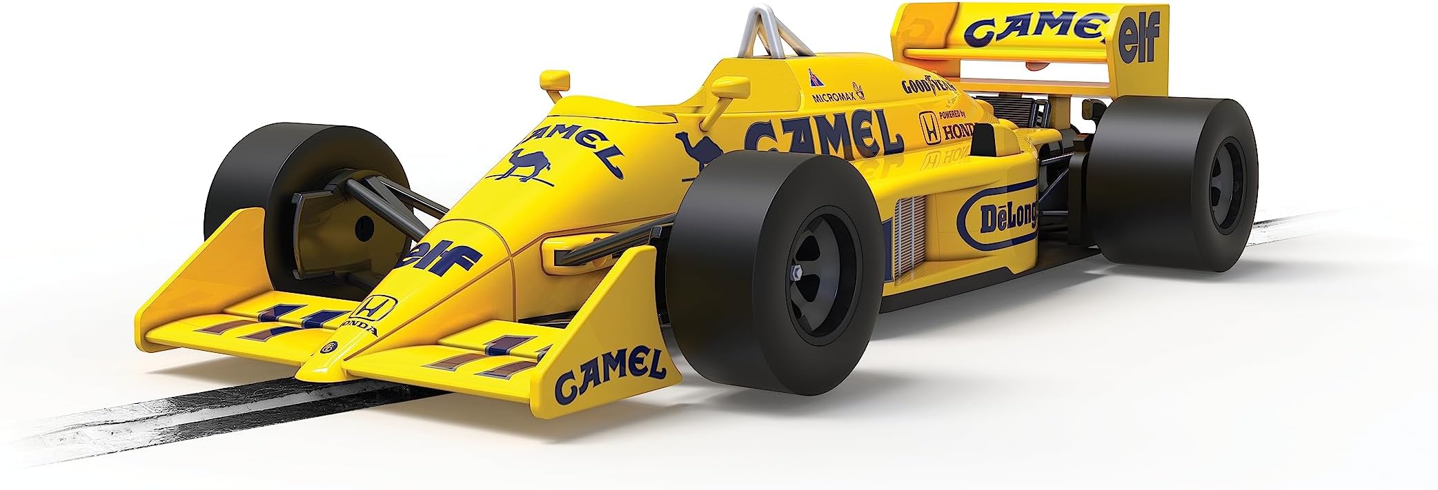 Lotus 99T Camel #11 1987 Monaco Grand Prix Satoru Nakijima 1:32 Slot Race Car C4355, Yellow