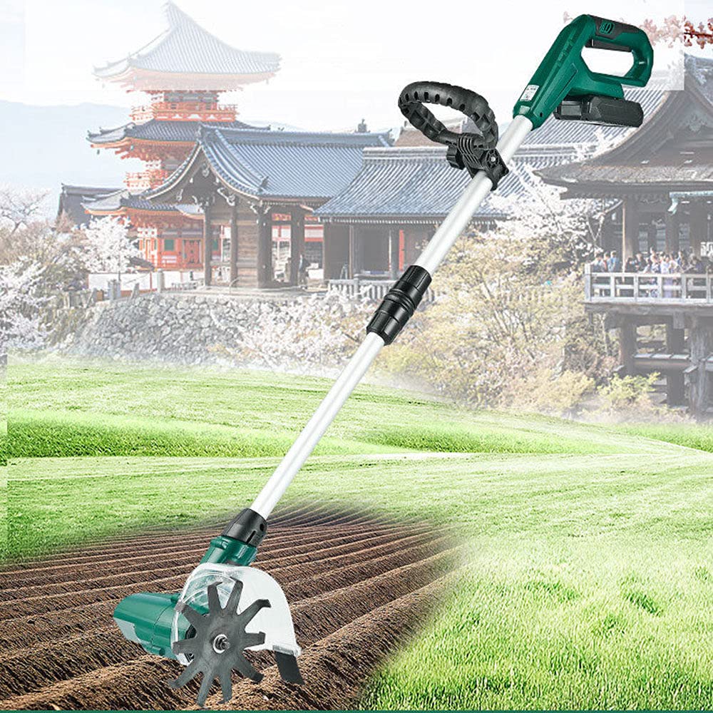 Cordless Rotavator, Garden Tiller，Cordless Rotavator With 20v4000mah Battery, Detachable Portable Tiller, Rechargeable Battery And Charger, For The Garden, Vegetable Plots