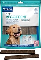 Virbac CET Veggiedent FR3SH Tartar Control Chews for Large Dogs 66+ lbs - Plant-Based, Breath Freshening, Digestion Support, 30 Count