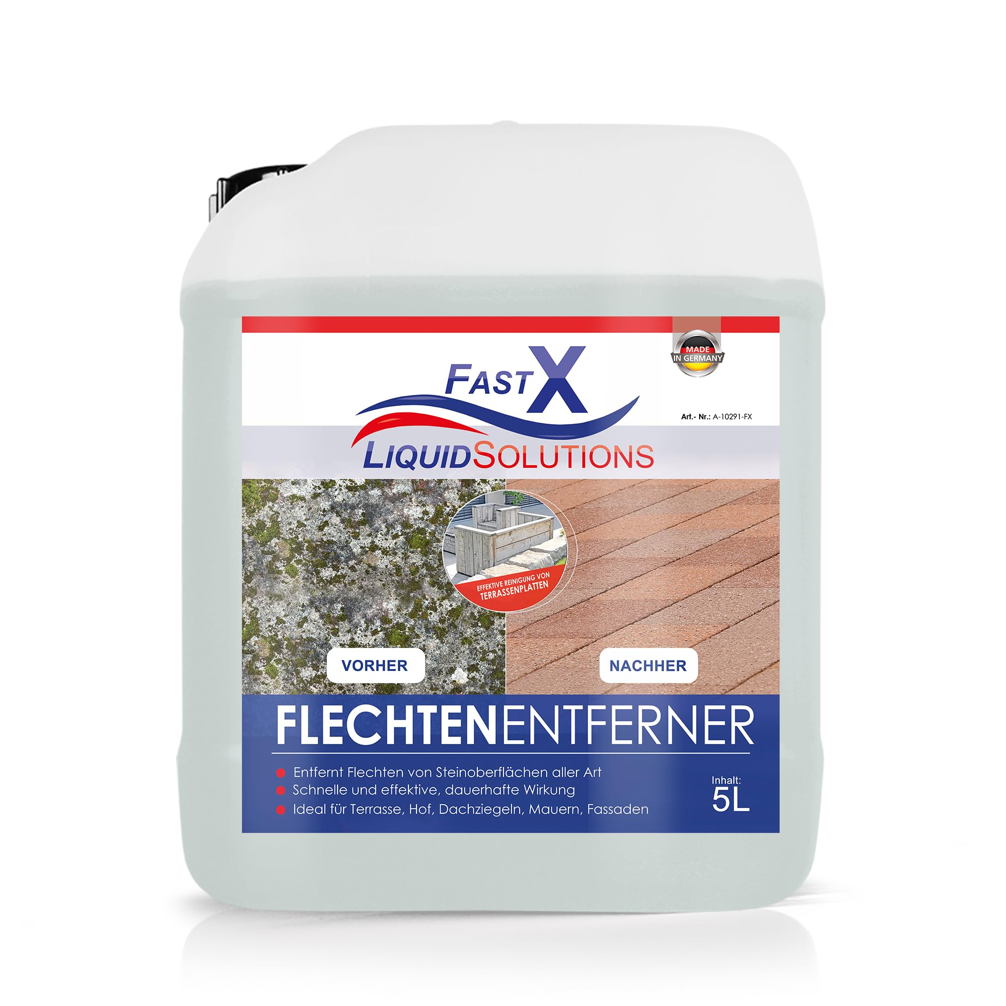 Flechtenentferner Pro: Hochwirksam gegen Moos & Flechten 5L – Ideal für Garten und Außenbereiche (5 Liter)