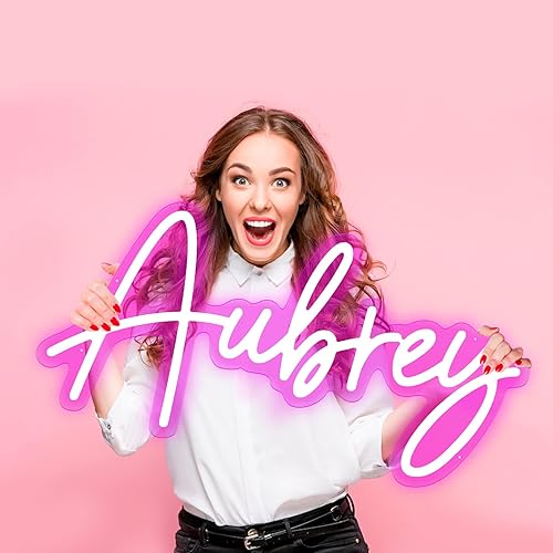 Goolsee Letreros de neón personalizados, luces de neón LED regulables para decoración de pared, letreros de neón personalizados para dormitorio,