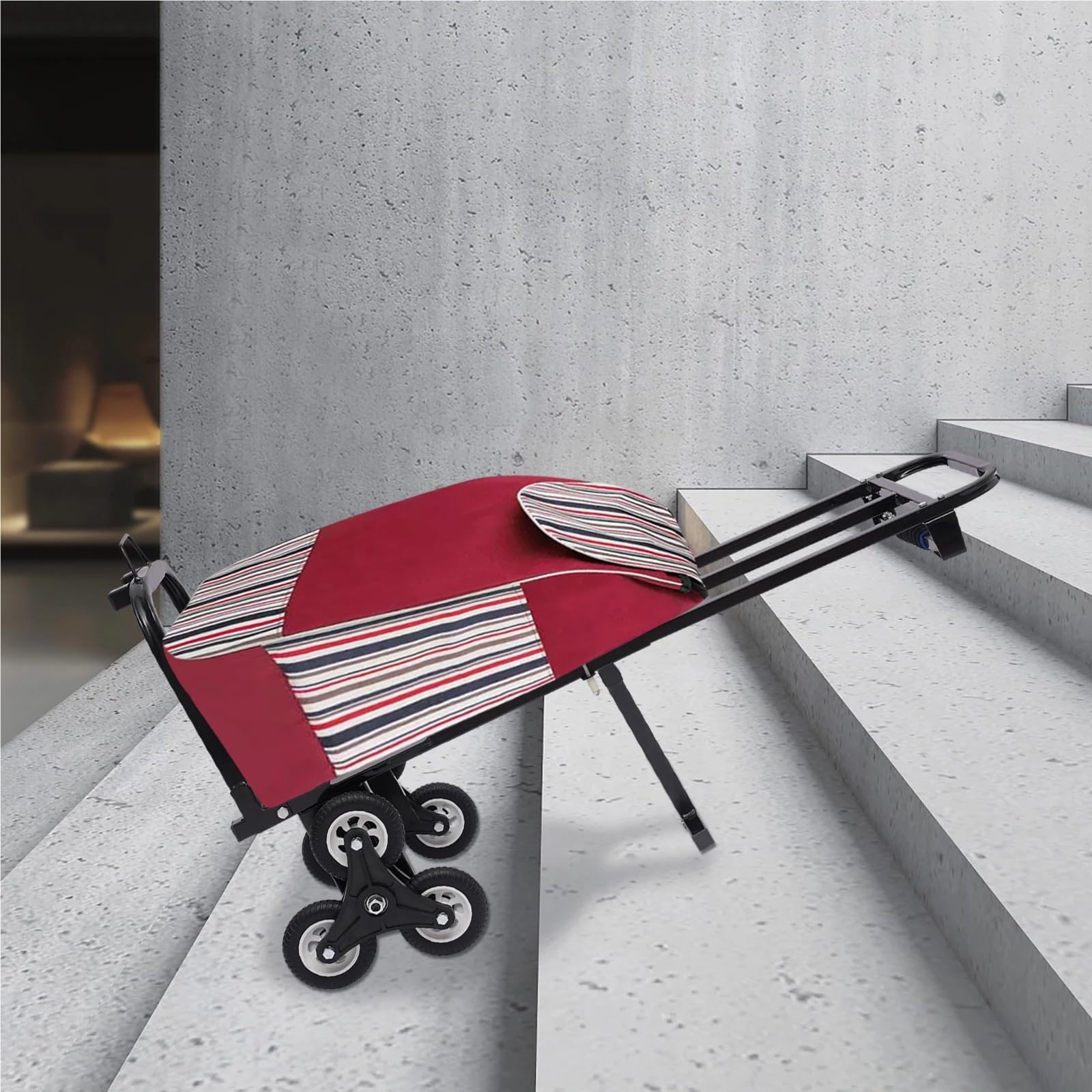 Trolleys Chariots de manutention Chariot d'escalade Pliable, Diable, Camion, Chariot avec 6 Roues Utilitaires