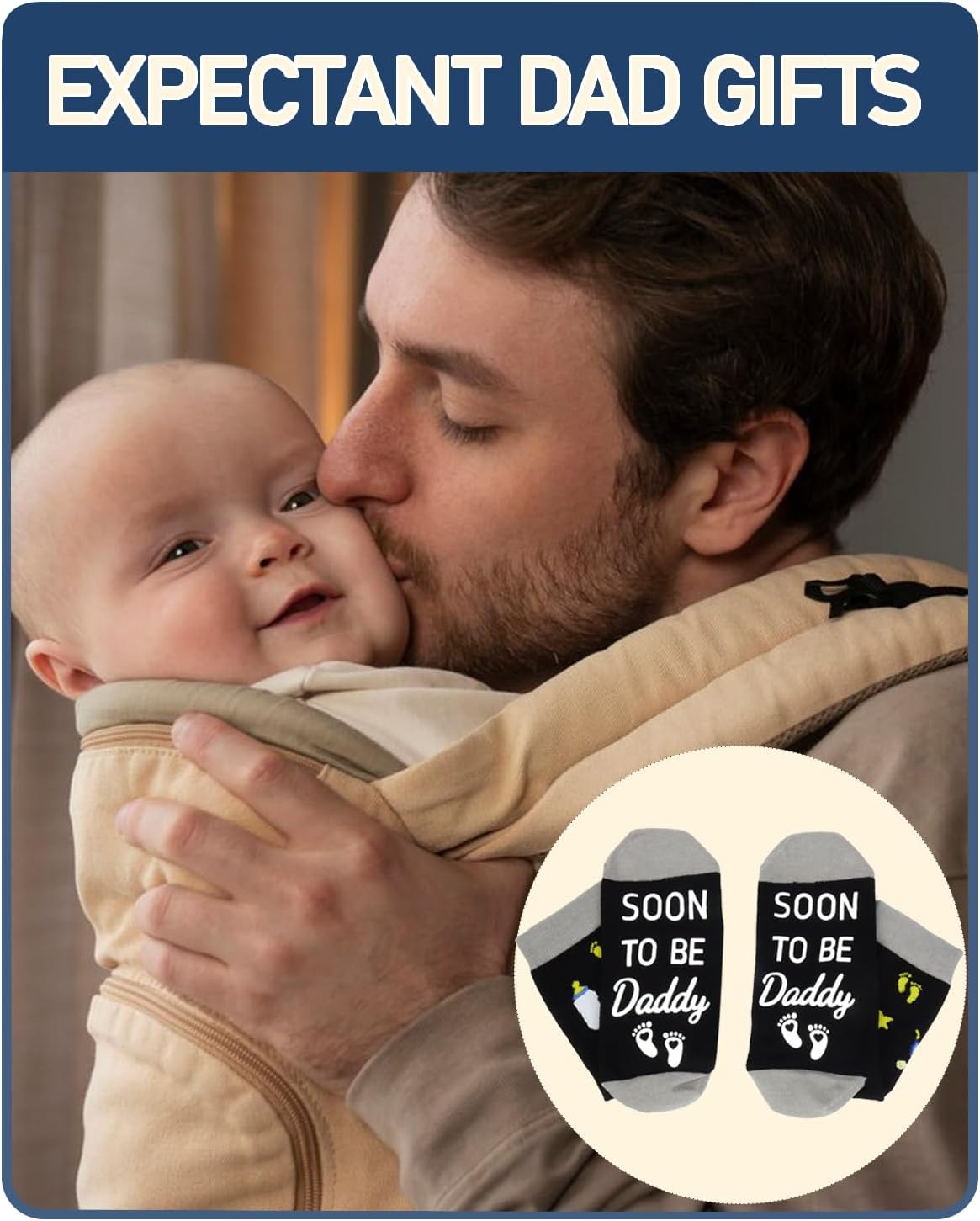 Expectant Dad Gifts, First Time Dad Gifts, Father to Be Gift Socks - Image 2