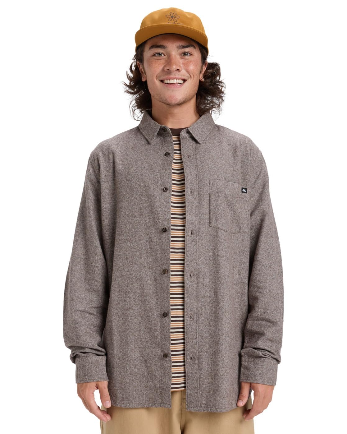 Quiksilver Sweater Motherfly Heather Men's Brown S