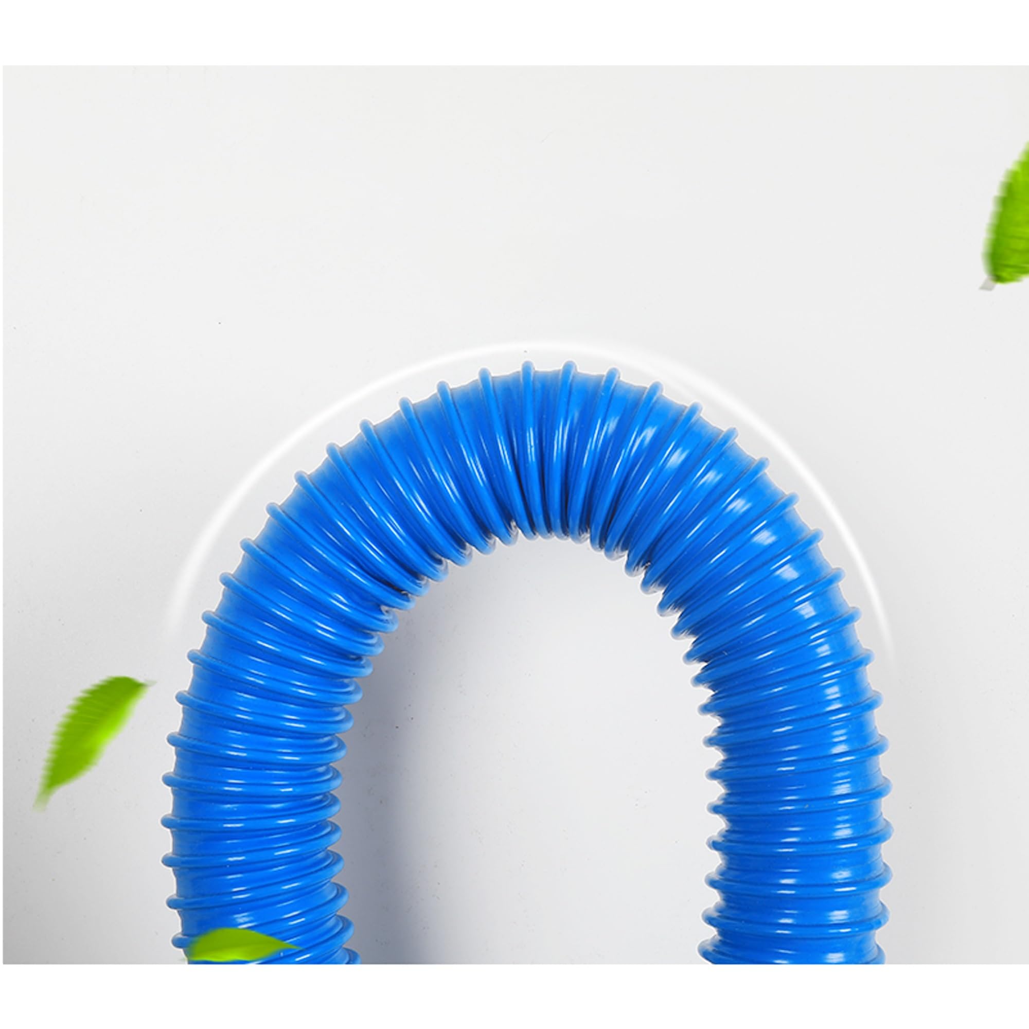 Manguera Flexible Azul De PVC para Recolección De Polvo, para Ventilación De Baño/Aire Acondicionado Portátil/Secadora, Conductos De Aire (300 Mm, 300 Mm De Largo)