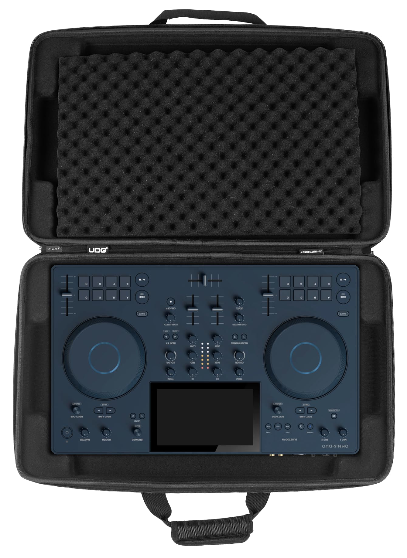 UDG Creator Hardcase AlphaTheta Omnis-Duo, Schwarz (U8328BL) | Formgepresste EVA-Schale; präzise geschnittener Schaumeinsatz; wasserabweisendes Nylon; tourgerecht
