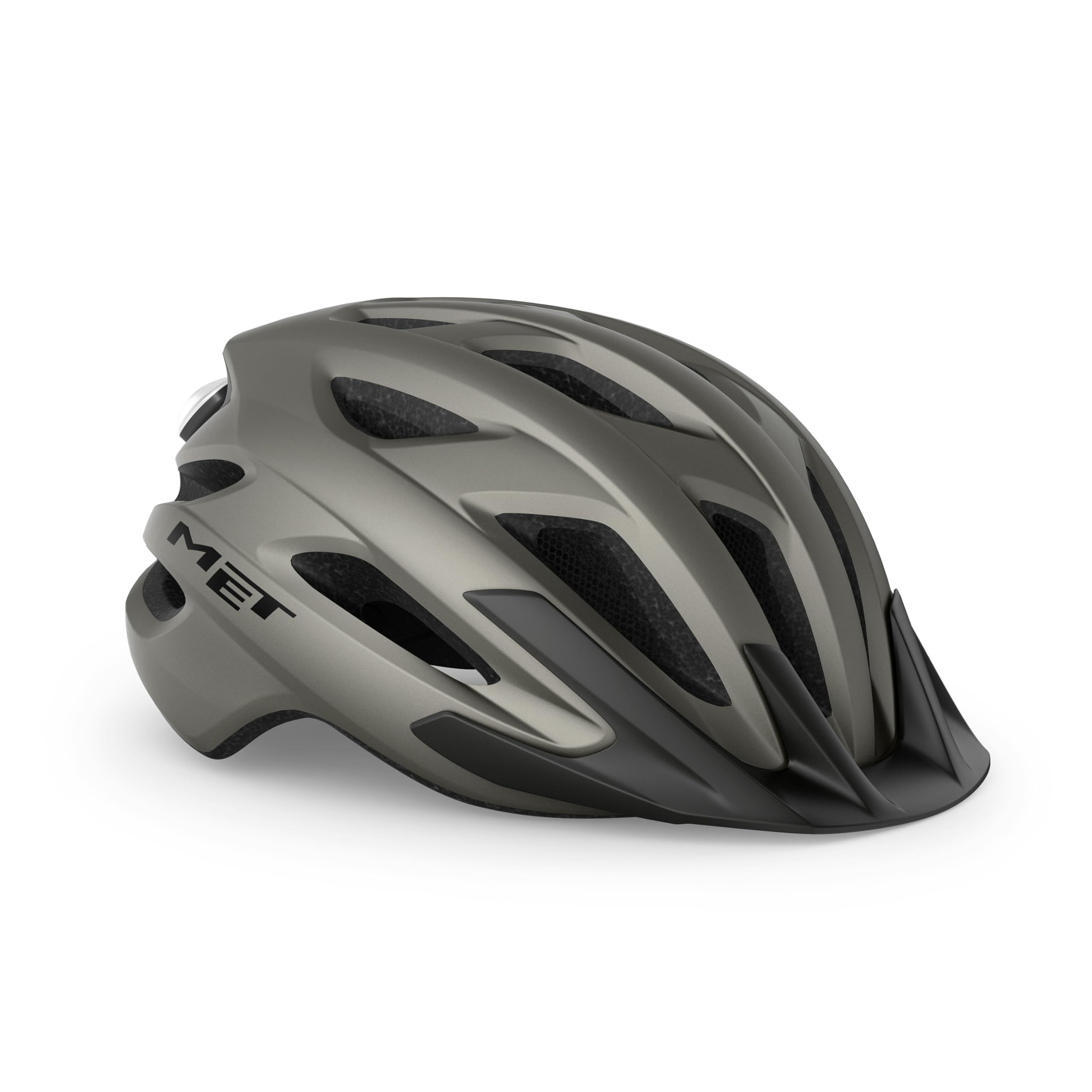 Met Titanium | Matt Crossover Mips With Integrated Led Helmet