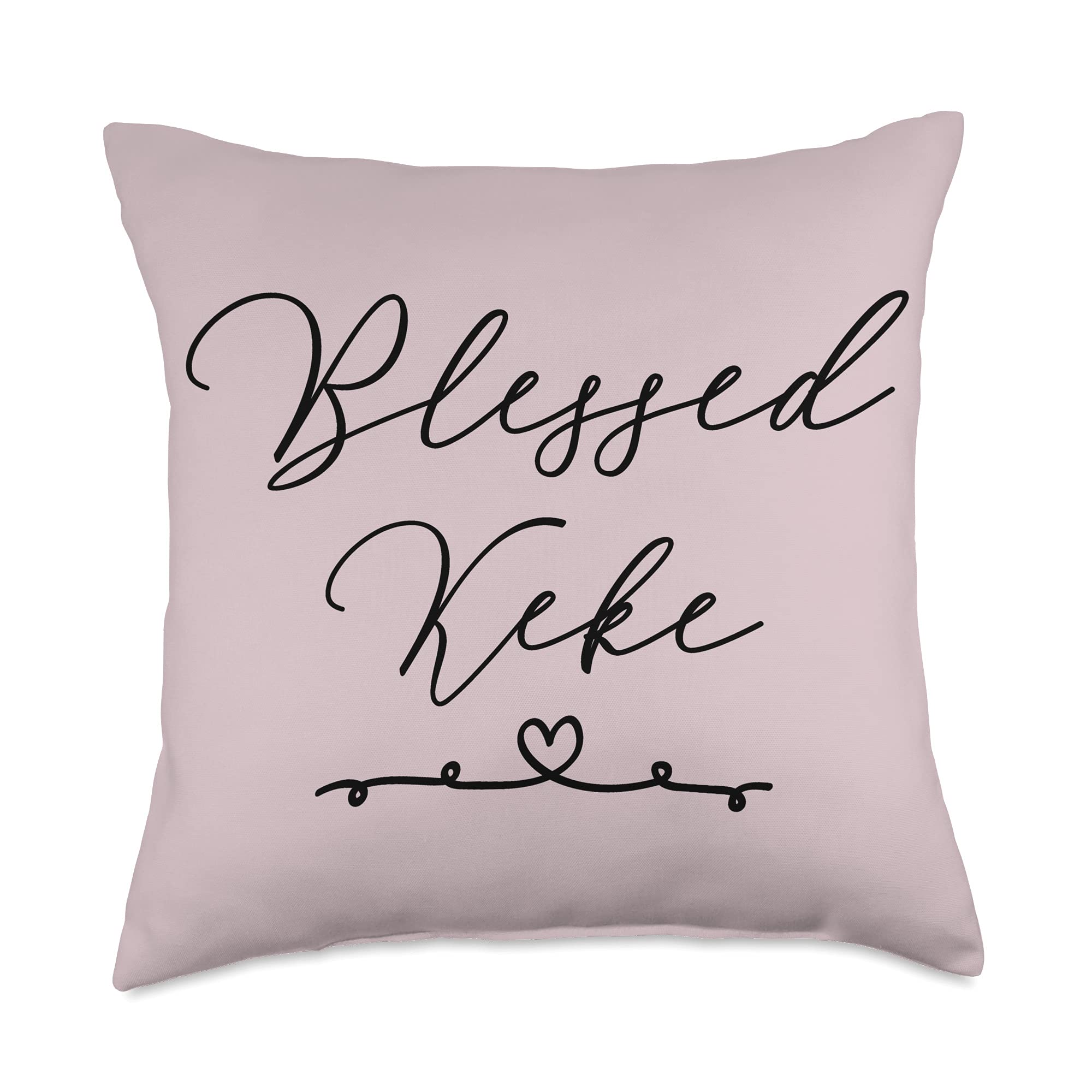 Blessed Keke Throw Pillow