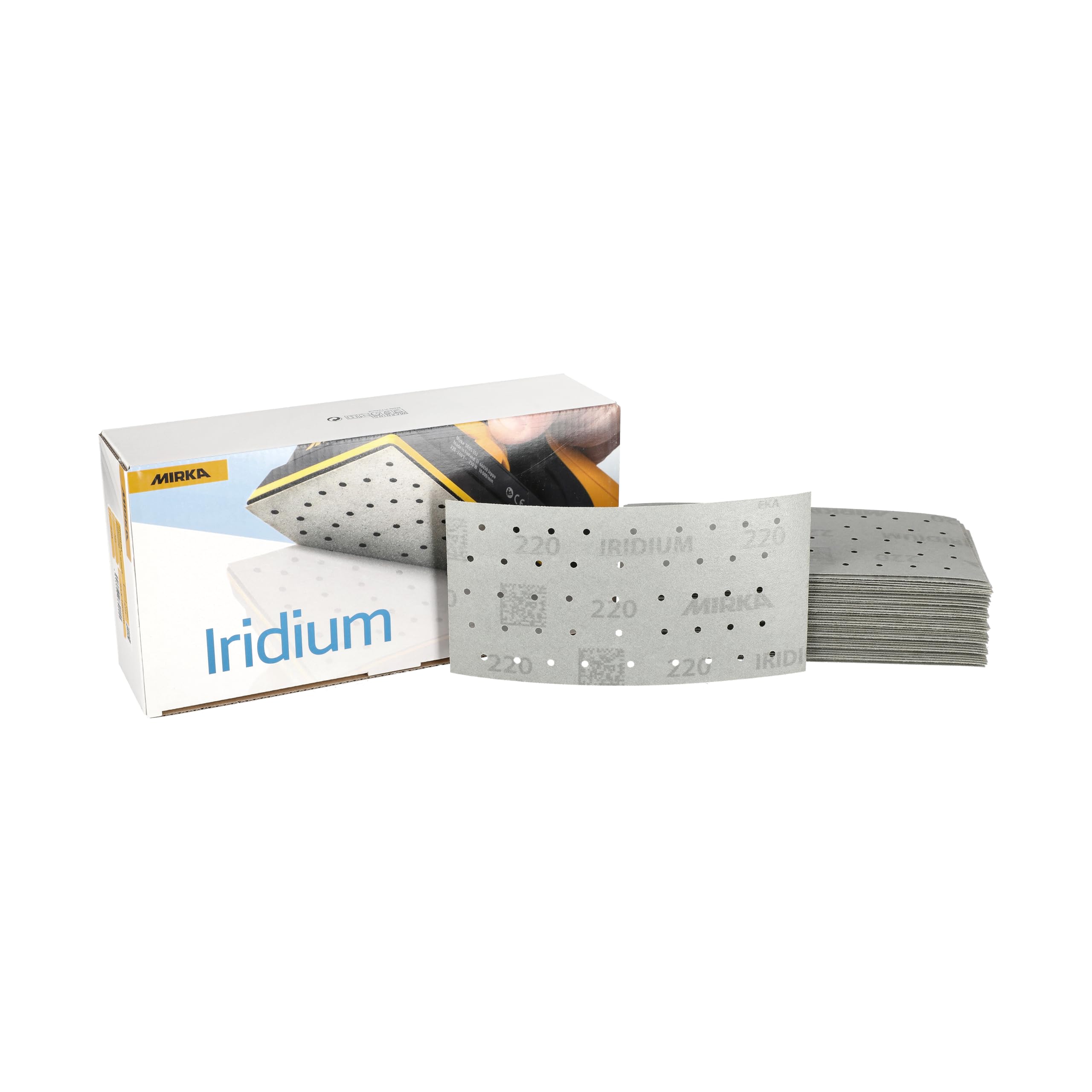 Mirka abrasive sheets Iridium sandpaper 93x180mm Grit 220 50 pcs