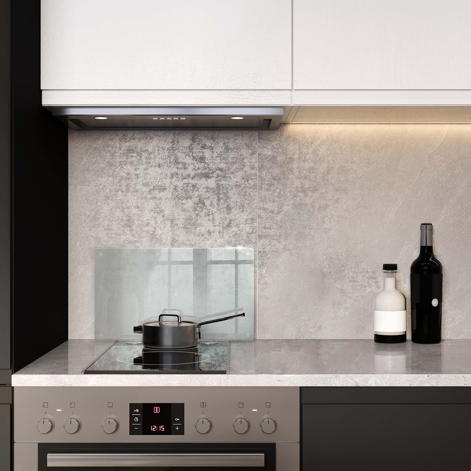 Tulup Tabla de Cortar Transparente 52x30 cm Fáciles de Limpiar Durable Para la cocina