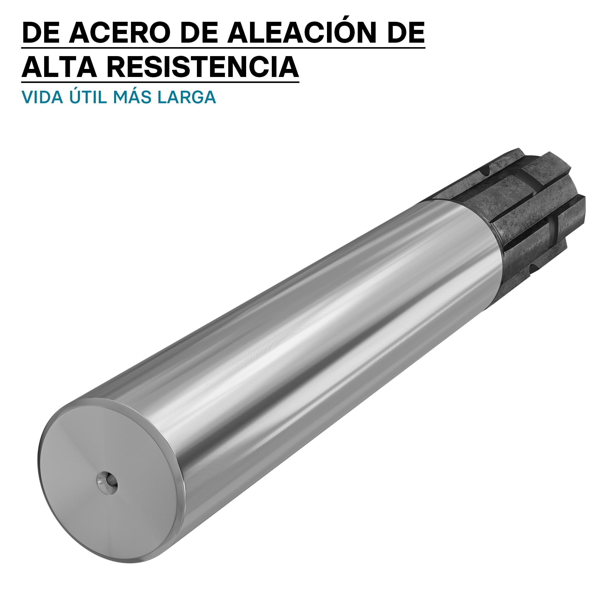 WilTec Eje Estriado Toma de Fuerza C1 300mm Eje dentado Eje transmisión aperos de Tractor 1 3/4" 6 Dientes