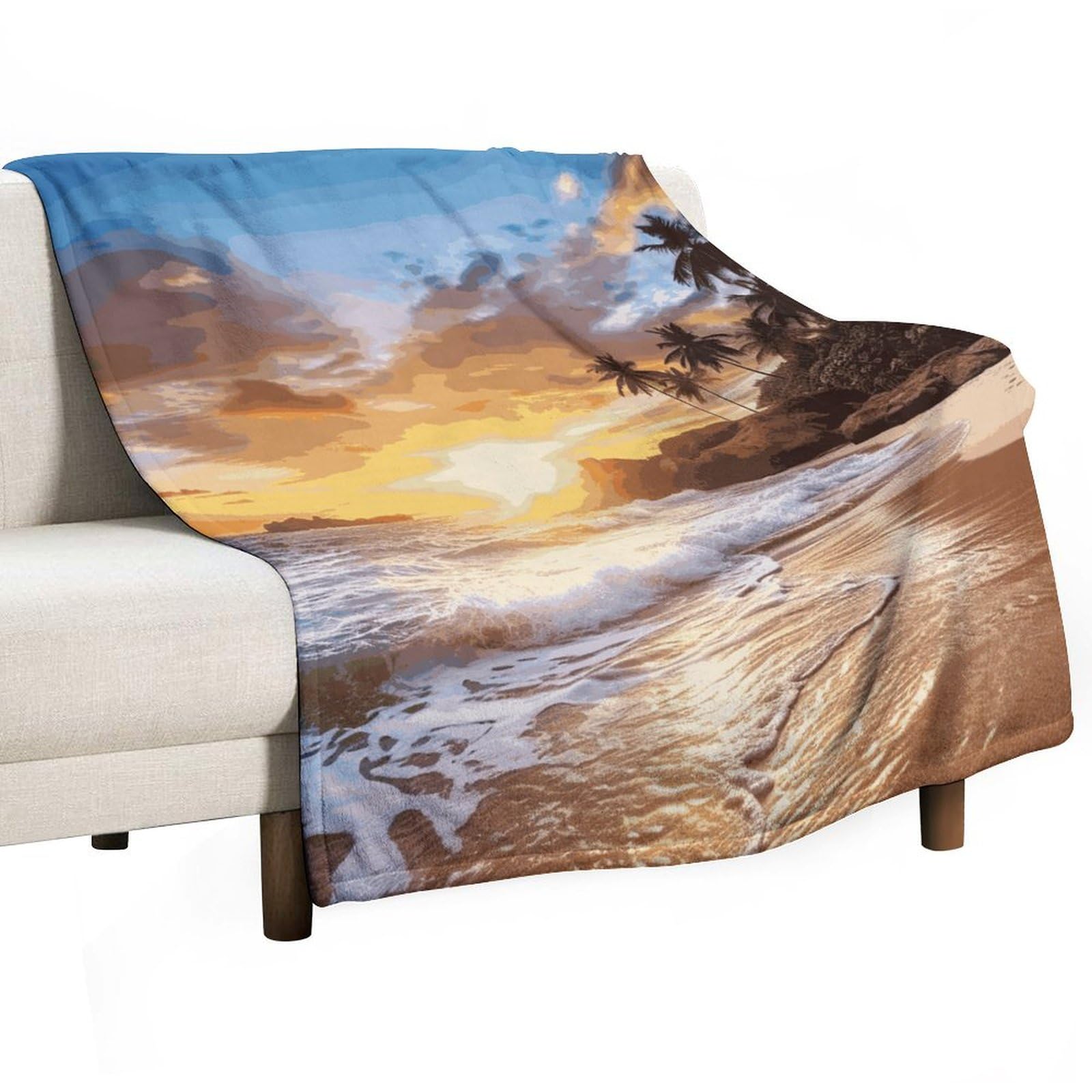 Couverture en molleton super douce grand lit et grand canapé 177x203 cm