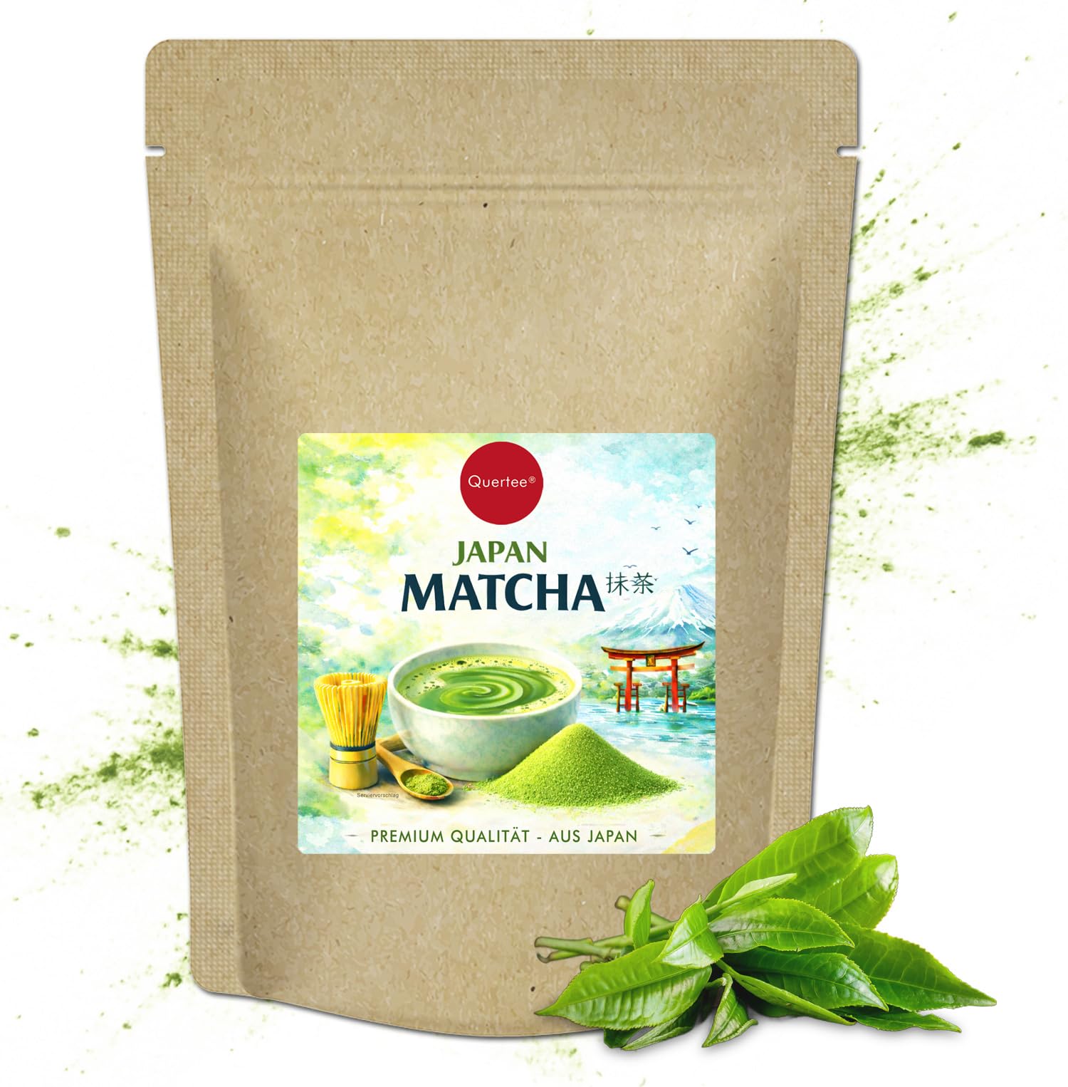 Matcha Pulver aus Japan für Matcha Latte 500 g | Quertee • Premium Matcha • Fein gemahlen • Für Tee, Matcha Latte & Smoothies • Original aus Japan