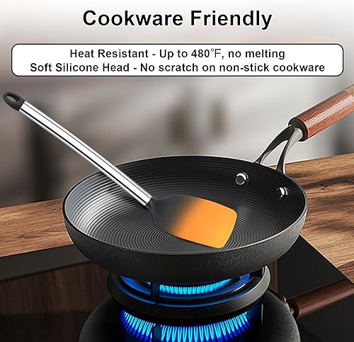 Miniatura 7 de Abrelatas manual con imán y 8 utensilios de cocina con mango de acero inoxidable