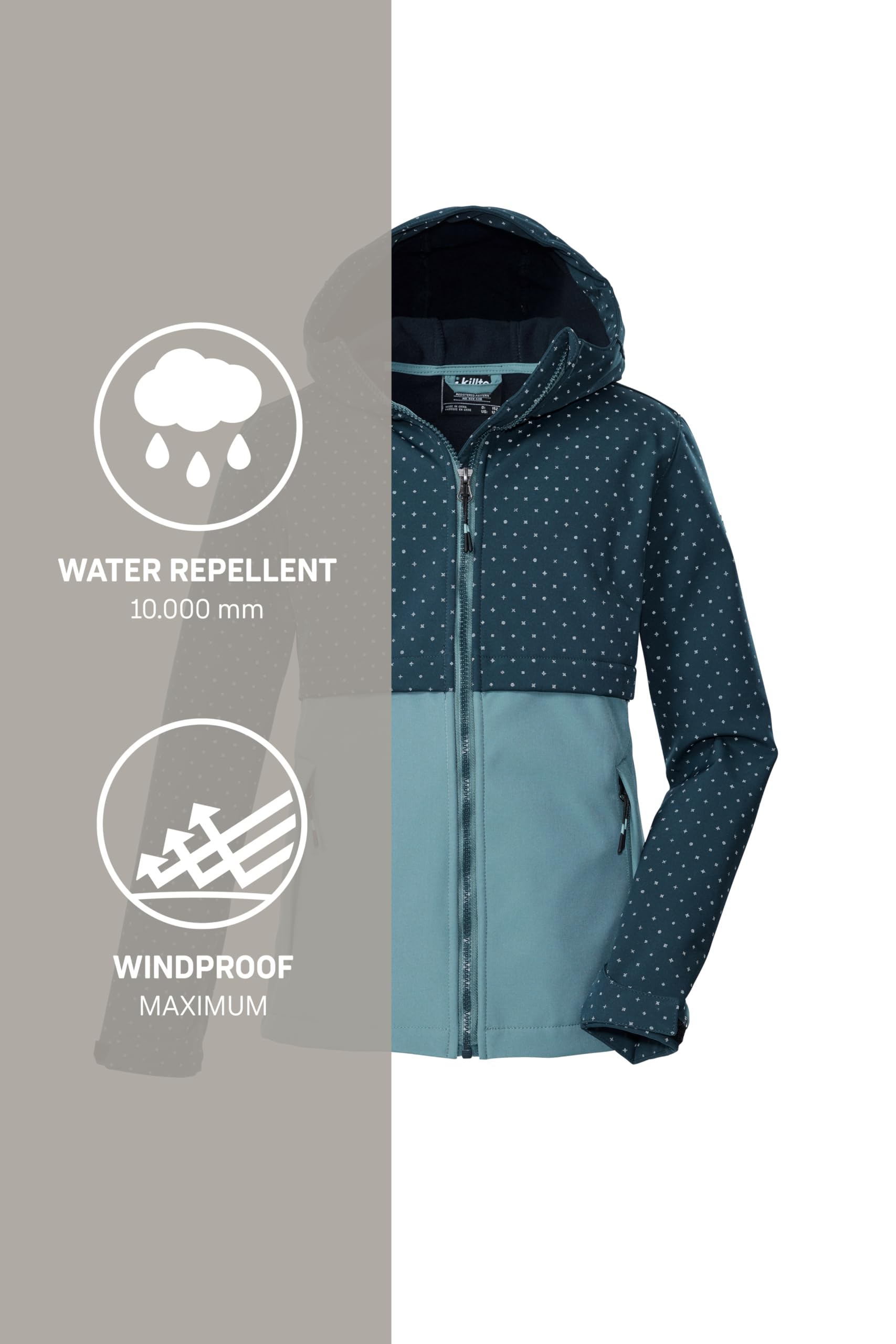 Killtec Kow 227 Grls Sftshll Jckt Chaqueta Softshell con capucha Niñas