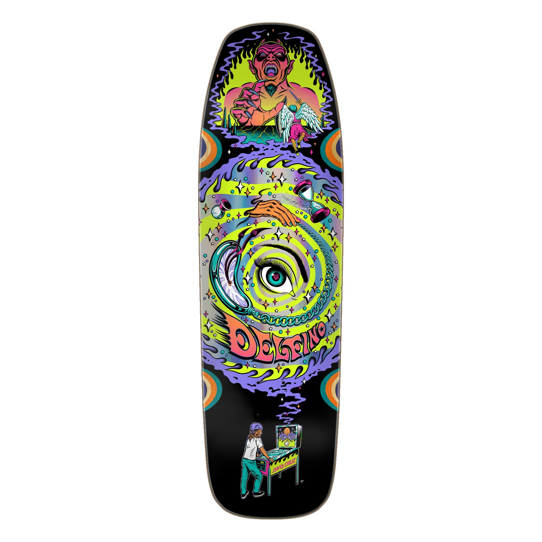 Amazon | Santa Cruz Delfino ピンボールビジョン プロ型 23.22cm x