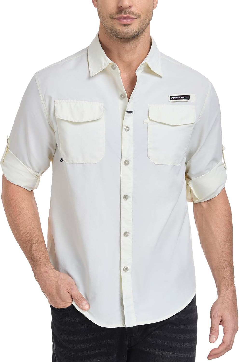 Little Donkey Andy Mens Long Sleeve Sun Protection Shirt Lightweight Fishing Shirts Quick Dry Cooling for Safari Hiking