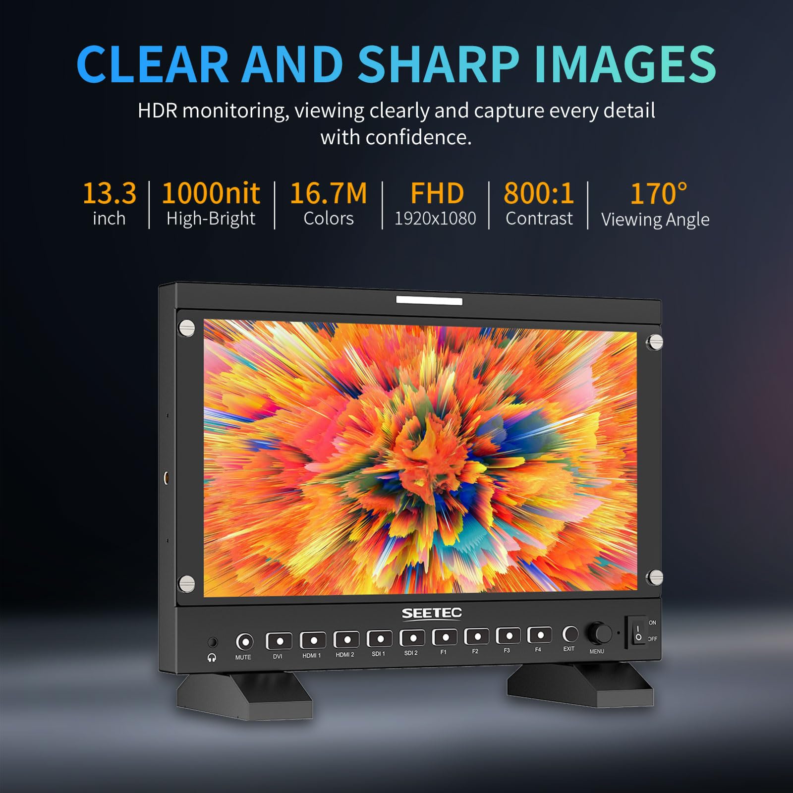 Amazon.co.jp: SEETEC P133 PRO 13.3インチ 1000nit 高輝度 3G SDI 4K