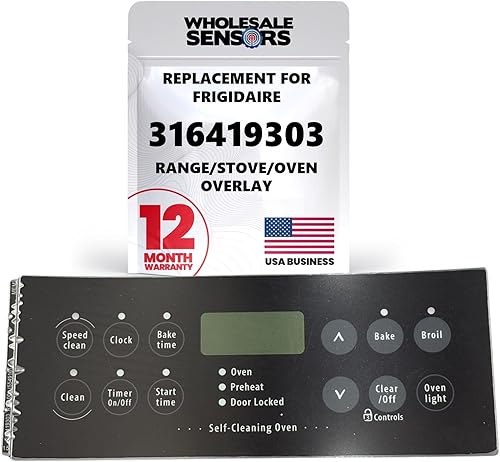 Frigidaire 316419303 - Surtido de repuesto para estufahorno, panel táctil, 12 meses de garantía