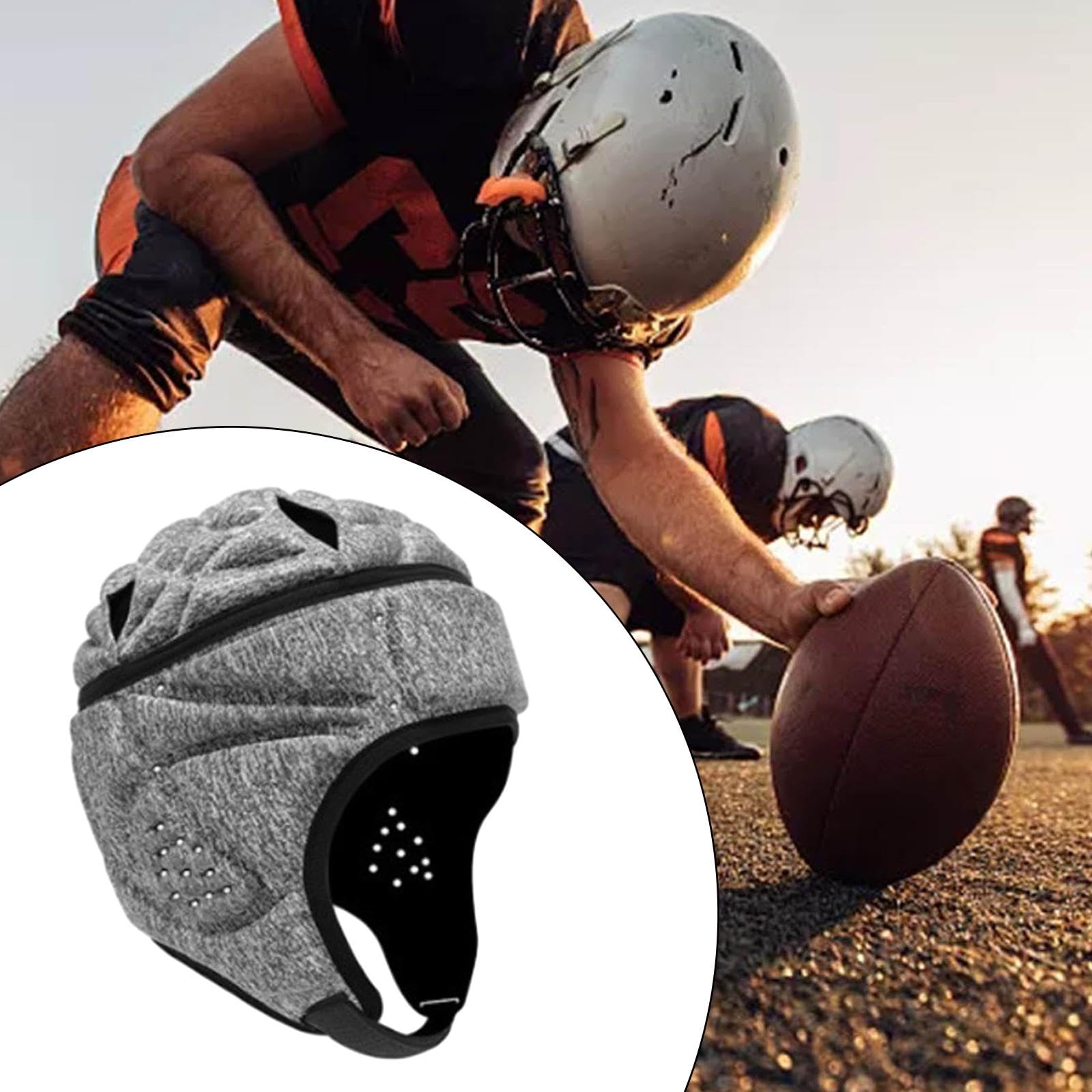 rockible Erwachsene Rugby Helm, Rugby Kopfbedeckung, Flagge, Fußball Helm, Rugby Kopfschützer für