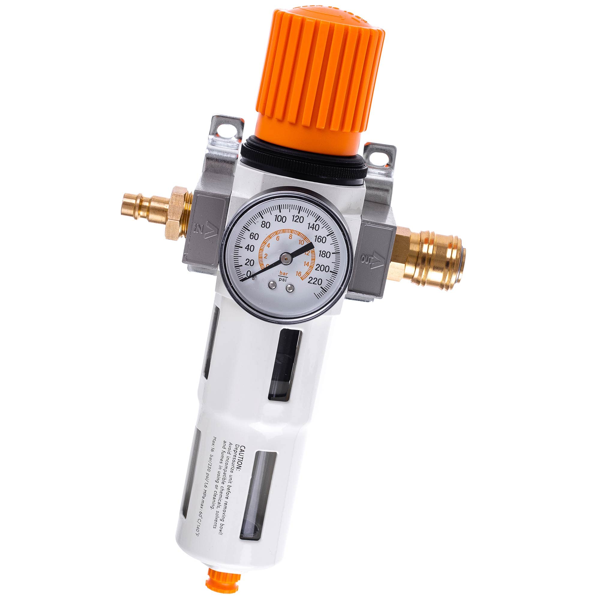 Filtro aria compressa Unità di manutenzione riduttore di pressione regolatore per compressore 0,005UM