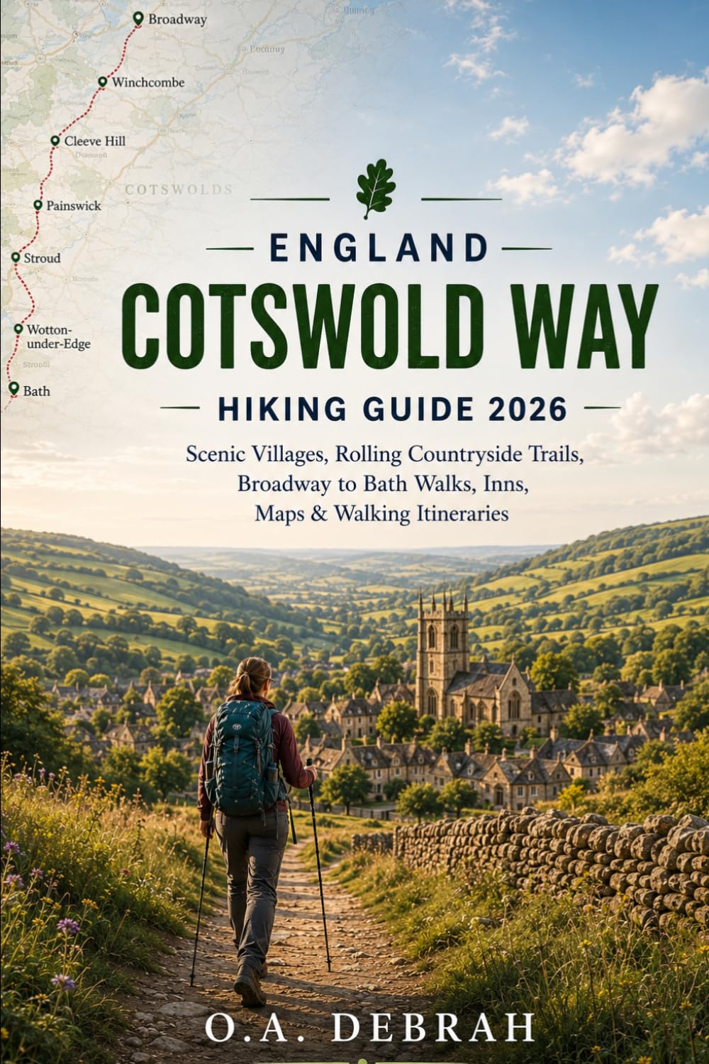 ENGLAND COTSWOLD WAY HIKING GUIDE 2026: Scenic Villages, Rolling Countryside Trails, Broadway to Bath Walks, Inns, Maps & Walking Itineraries (The Wild Paths Collection)