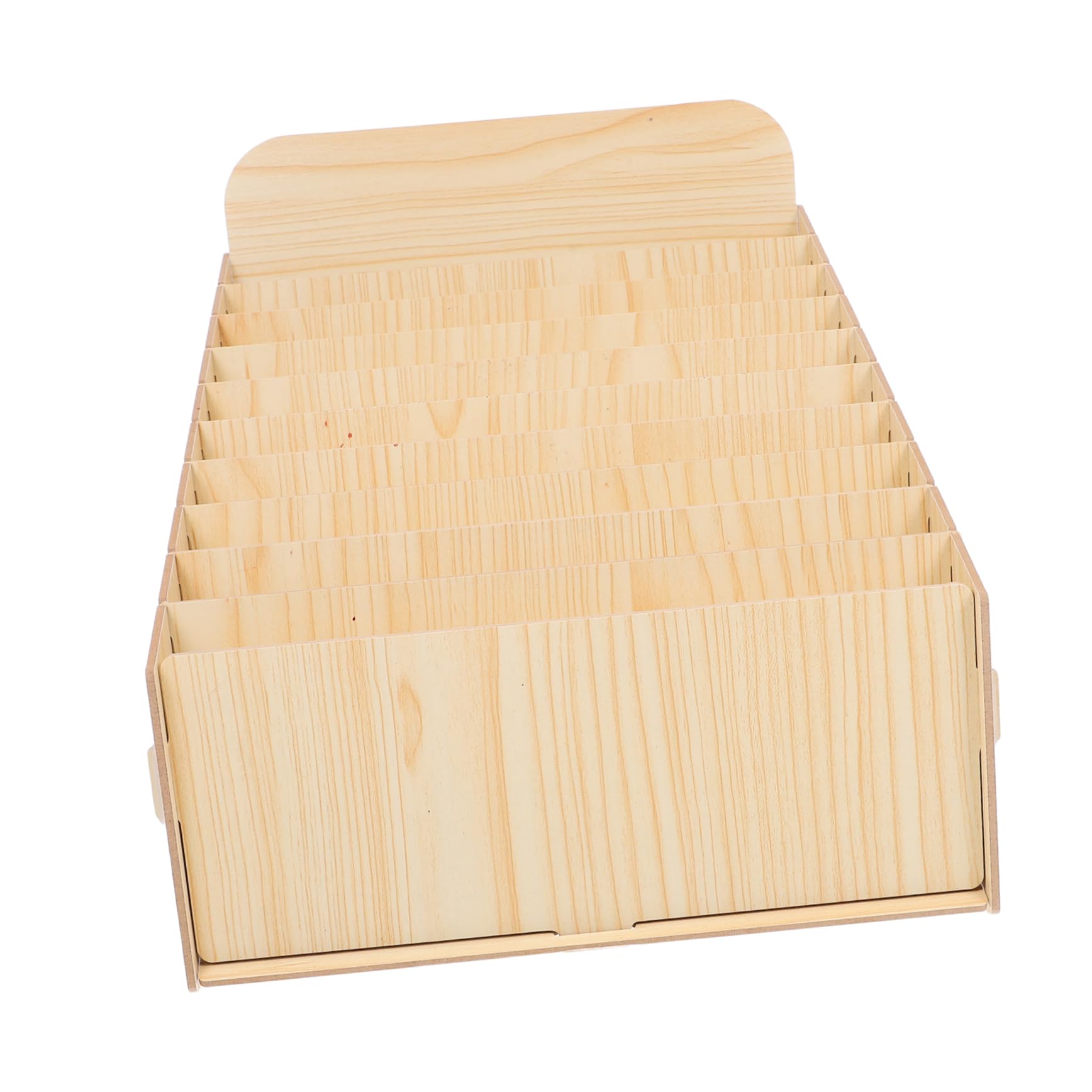 Organizer Facile da Montare da Scrivania in Legno Grande Capacità con Design a Scomparti Multipli per Archiviazione di Fatture e Documenti in Ufficio o Negozio