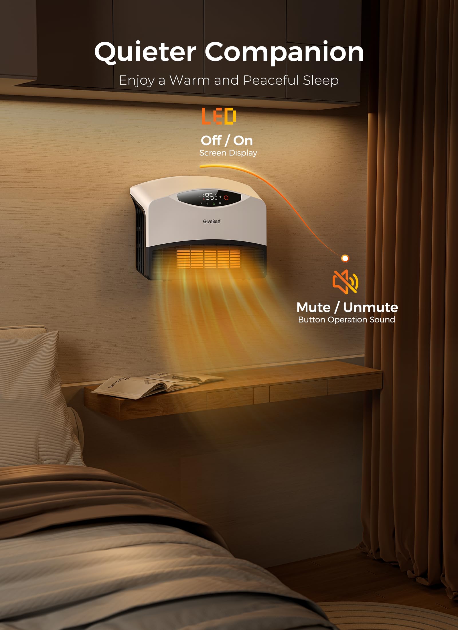 GiveBest Smart Wall Heater - WiFi & Remote Control -6 GiveBest Smart Wall Heater - WiFi & Remote Control -6