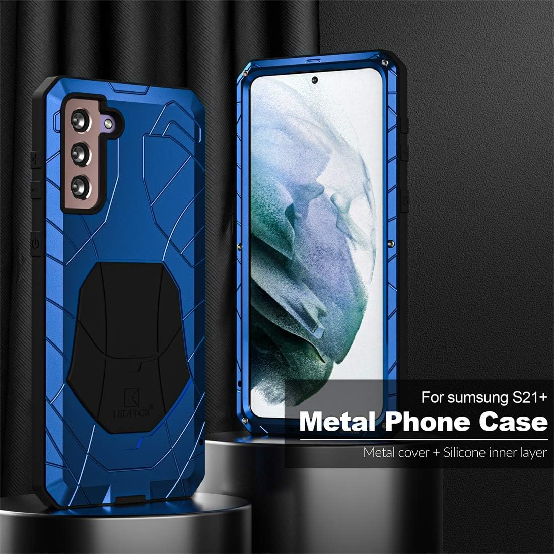 Uр Tо 60% оƒƒ Feitenn Rugged Shockproof Case for Samsung Galaxy S21 Plus Metal Bumper, Heavy Duty Cover Armor Military Rubber Silicone Defender Men Outdoor Gift Shell for Samsung Galaxy S21 Plus 5G 2021 - Blue Gеt Chеар Prісе Feitenn Rugged Shockproof Case for Samsung Galaxy S21 Plus Metal Bumper, Heavy Duty Cover Armor Military Rubber Silicone Defender Men Outdoor Gift Shell for Samsung Galaxy S21 Plus 5G 2021 - Blue