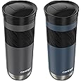 Contigo Byron SnapSeal 2.0 Stainless Steel Insulated Travel Mug - 24 oz - Leakproof SnapSeal Lid, Non-Slip Grip - Great for On the Go to Keep Drinks Hot or Cold - Ideal for Coffee and Tea, Sake