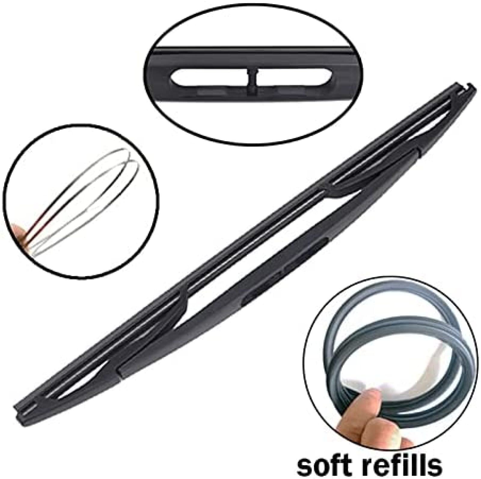 Xukey Set Tergicristallo Posteriore E Braccio Per Twingo MK1 1993-2007