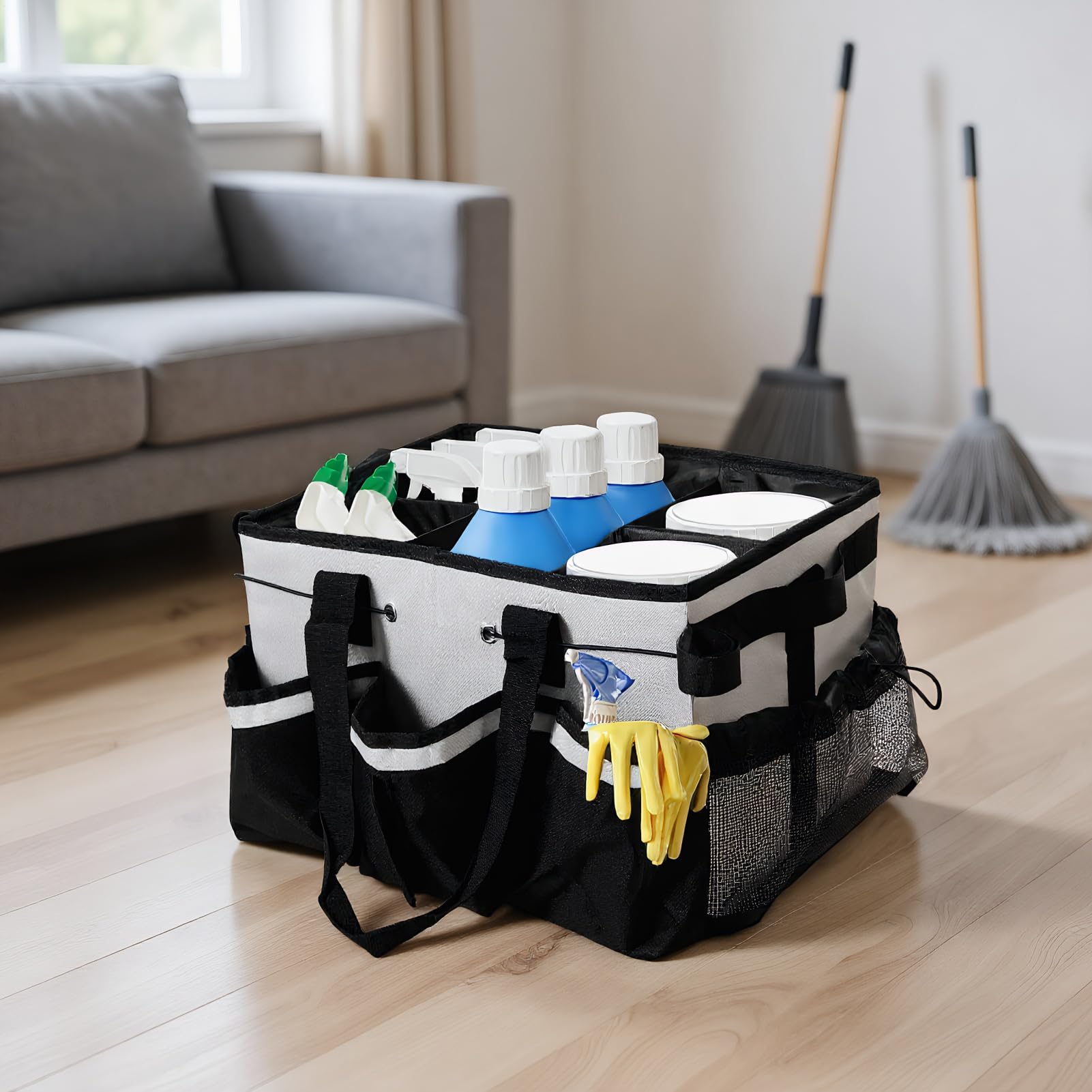 Torba na środki czystości Naramienna, akcesoria, organizer, Tote, narzędzia | Torba Na Akcesoria Sprzątające Do Użytku W Kuchni, Jadalni, Pod Prysznicem, W Samochodzie, W Akademiku, W Łazience