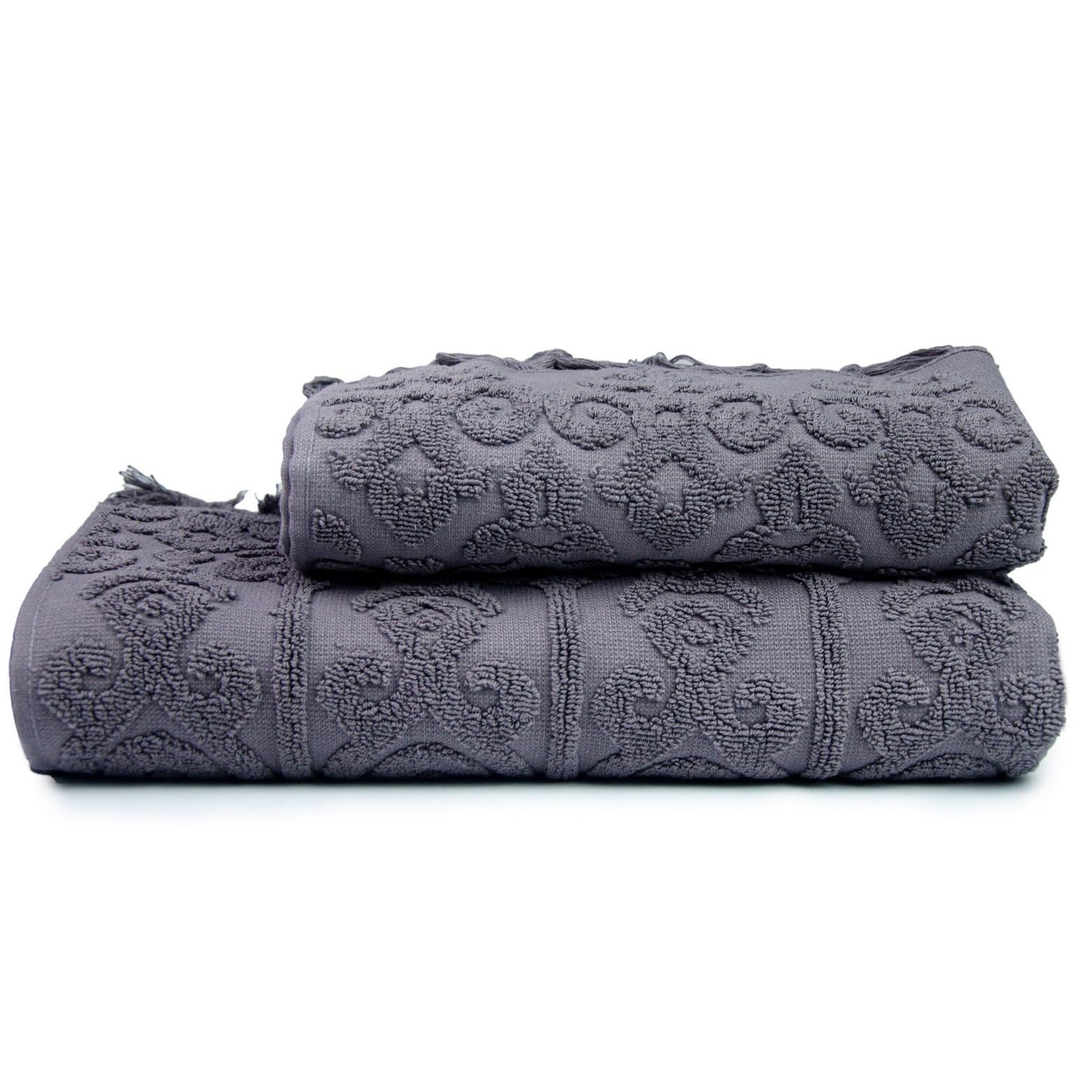 WELL HOME MOBILIARIO & DECORACIÓN Hand Towel Set (2 Piece) Damascena Plum, 70x140