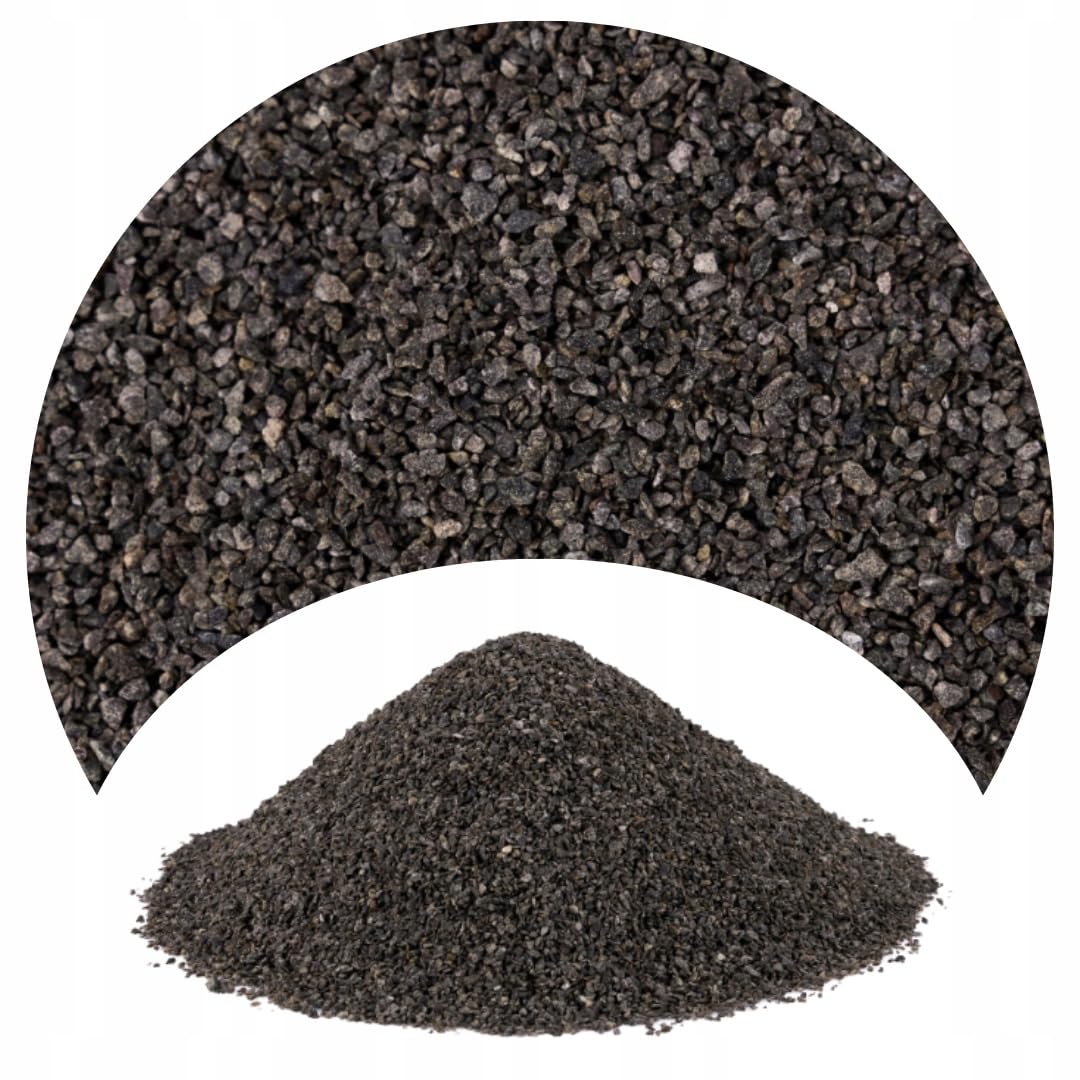 Aquarium Sand Fish Tank Natural Substrate 2kg Black 0,7-1,8mm โ image 1