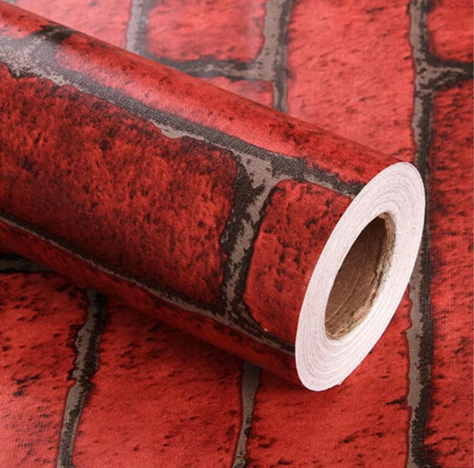 HOME13 Wood Grain Contact Paper Peel and Stick Wallpaper Self Adhesive Wall Paper for Drawer Shelf Liner Cabinet(24x72 Inch, Grey Brick Wood)