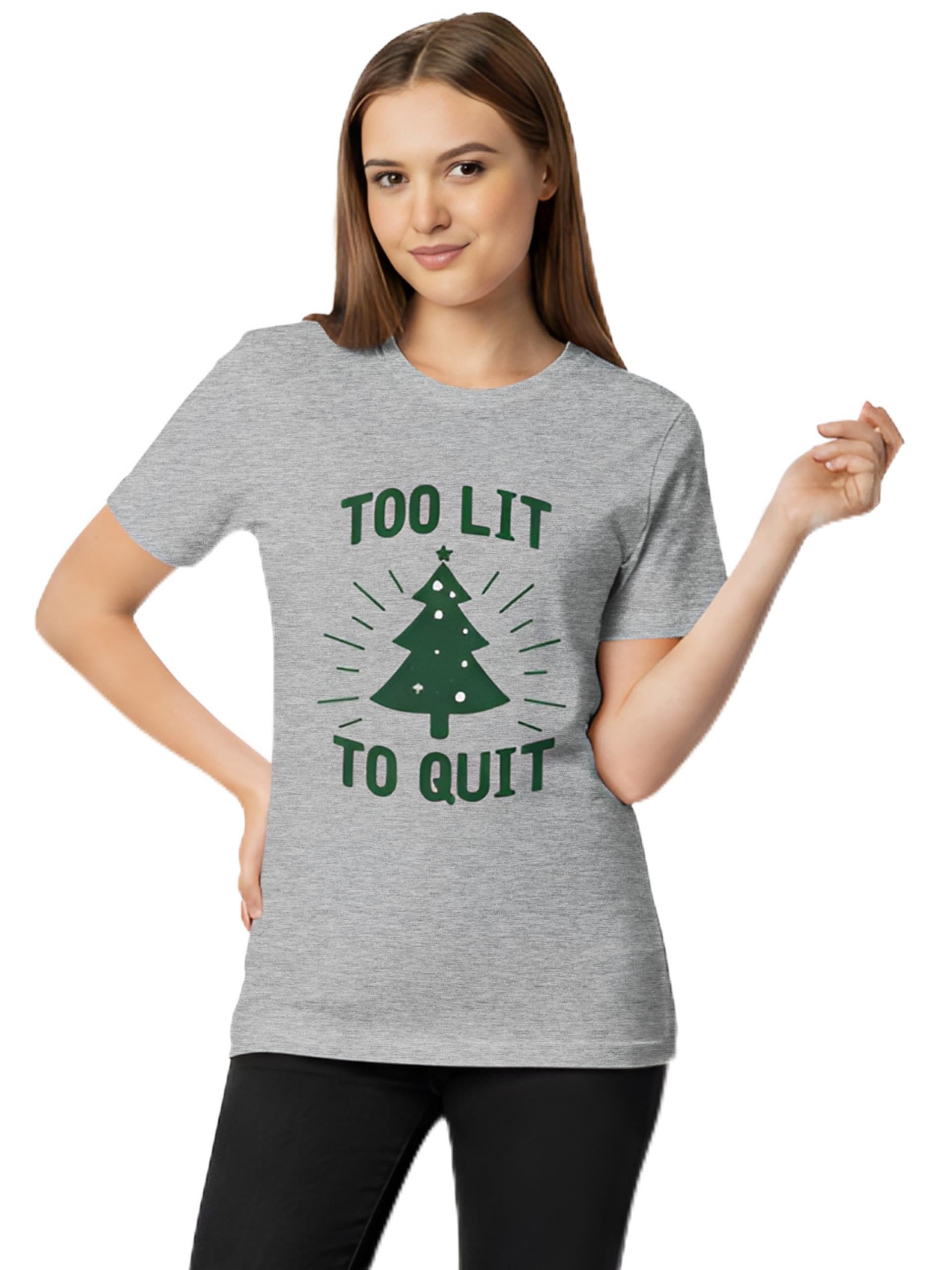 Love My Fashions Christmas Tshirts for Womens Xmas Party Shirts Festival Tshirts Snowmen Santa Fun Reindeer Jumpers