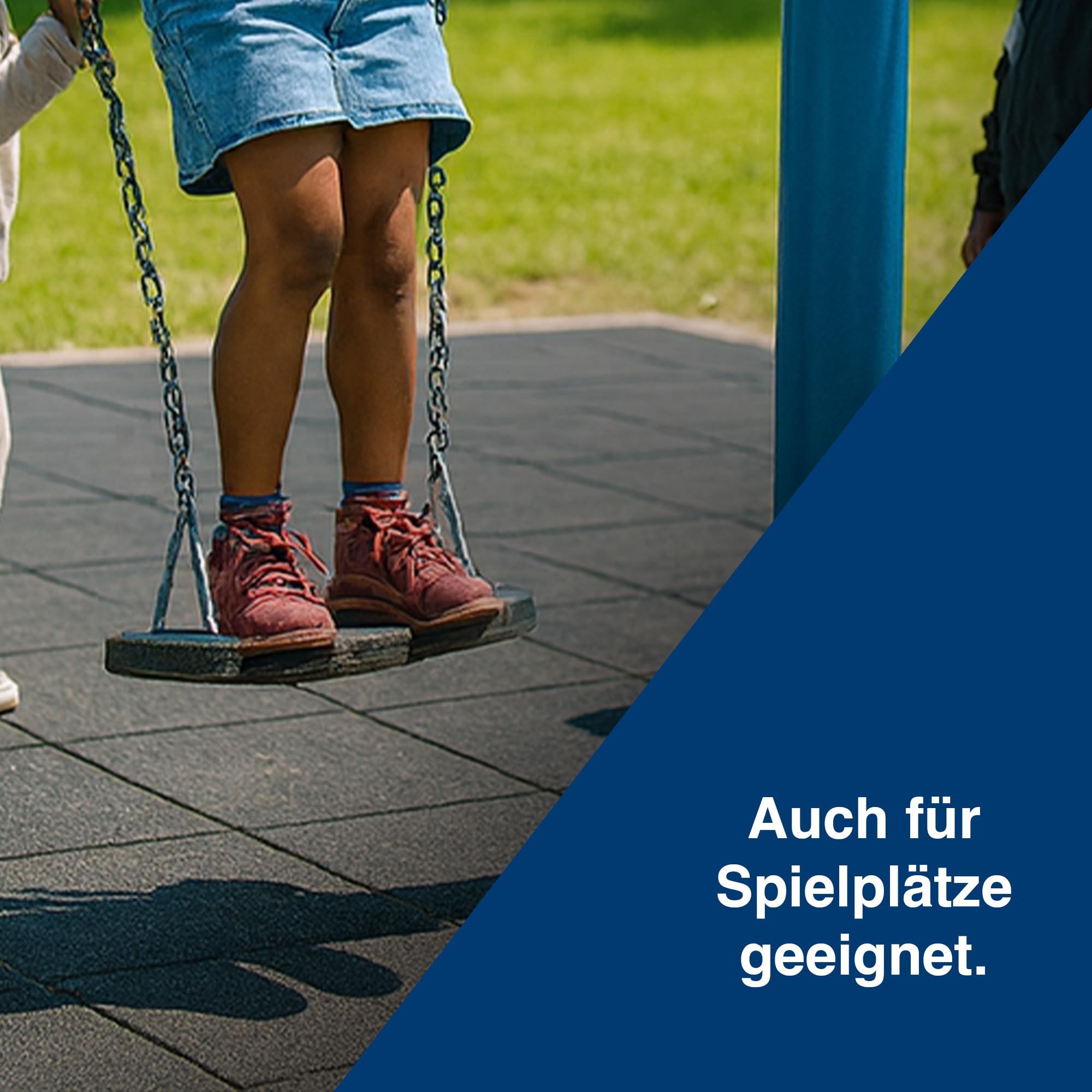 Gummimatte 50x100 cm – Antivibrationsmatte 30 mm – rutschfeste, Wetterbeständige Gummiplatte für Waschmaschine, Flachdach, Balkon, Gehweg & Spielplatz – Schalldämmende Bodenmatte