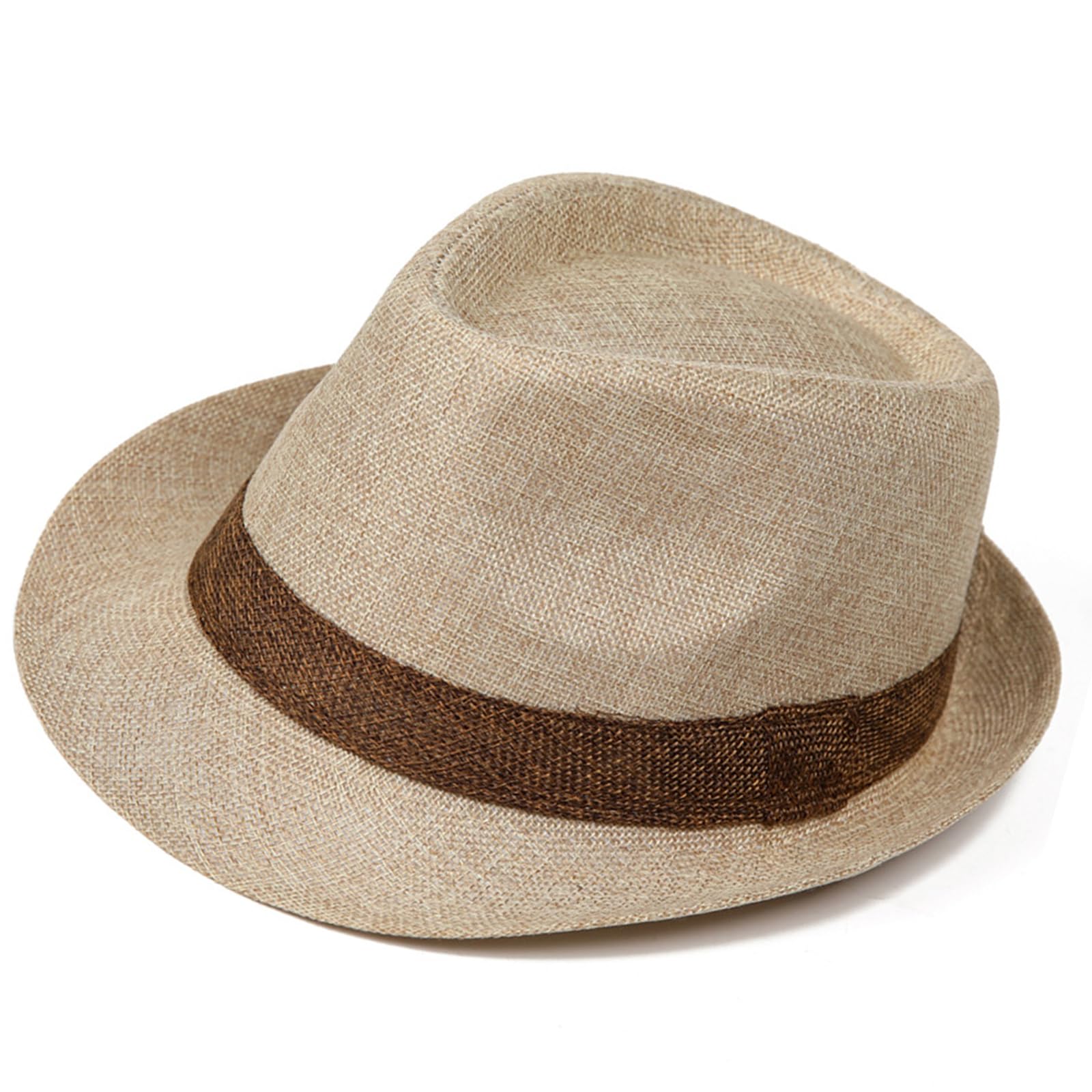 CAZSTYK Stylish Panama Hat Sun Foldable Design Beach Festival Hat Men ' s Essential Foldable Straw Breathable Rollable Straw for Men