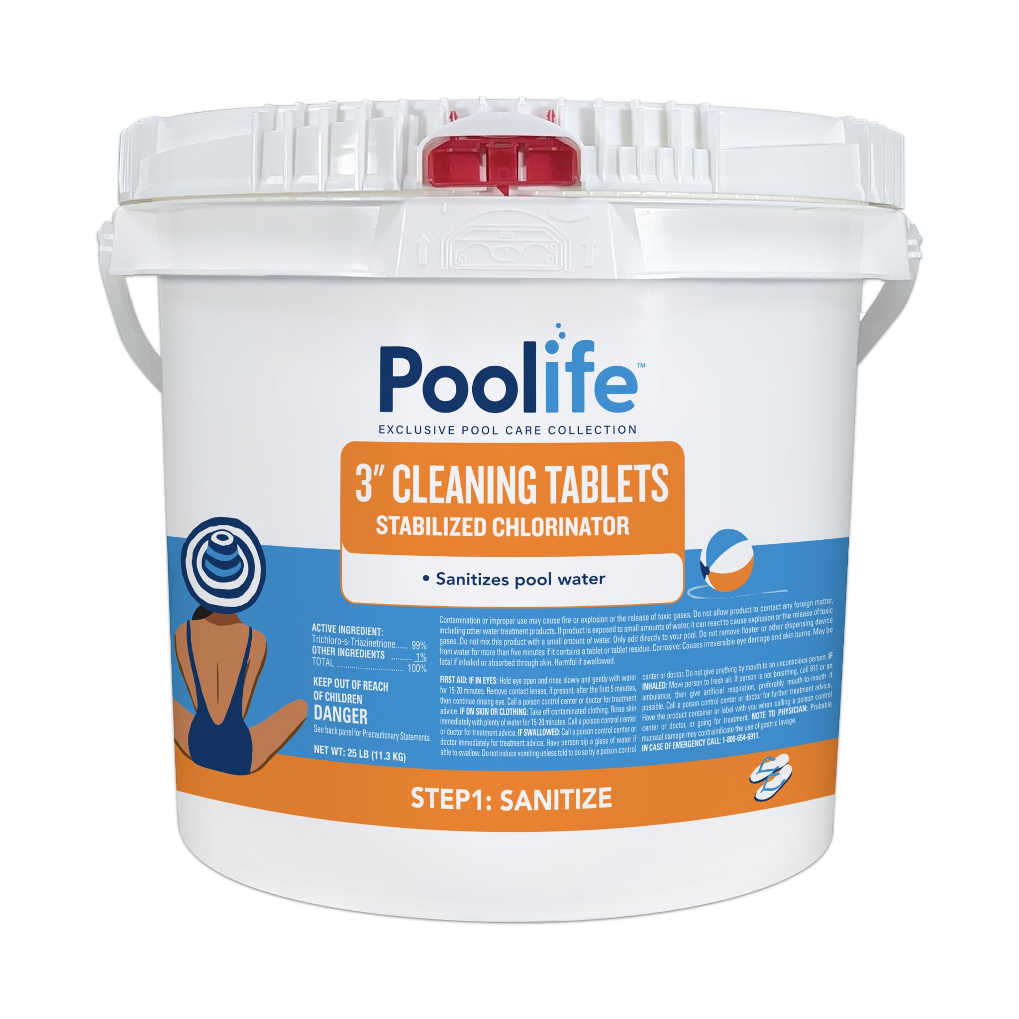 Poolife 3" Cleaning Tablets (25 lb)