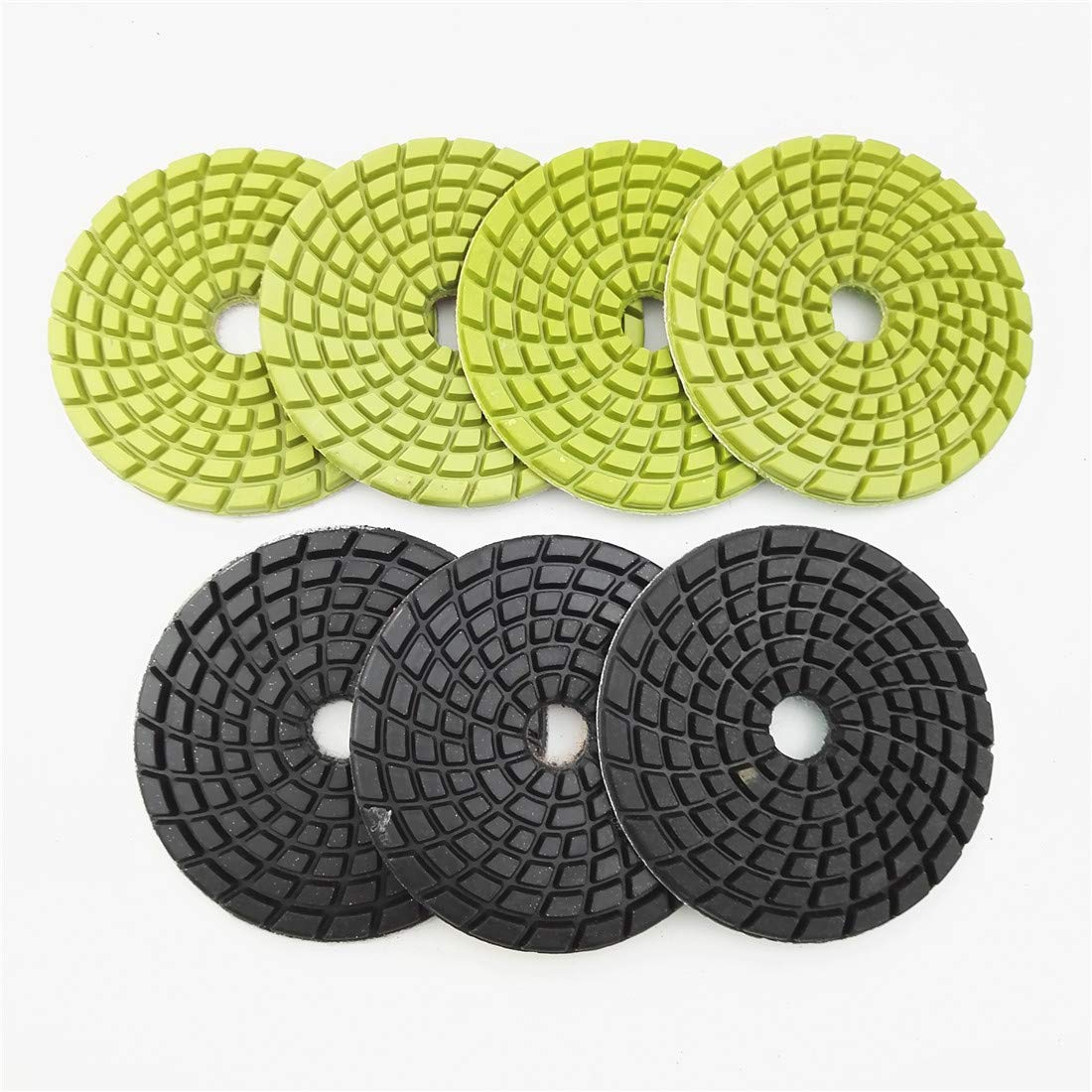 SDIATOOL Diamond Concrete Polishing Pads 63PCS 4 inch Resin Bond Renew Pads Beton Floor Renew Reparing Disk Mixed Grits