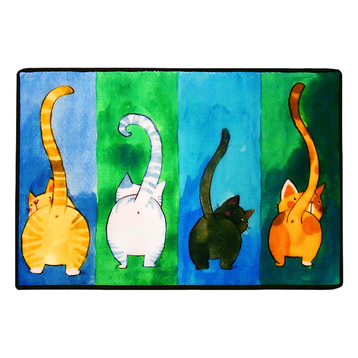 1 Tapete Para Puerta De Gato, Tapete Para Puerta Exterior, Tapete Divertido Para Puerta, Alfombra De Entrada, Tapete Para Puerta De Gato Interior