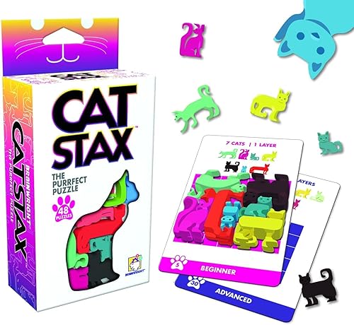 Miniatura 1 de Brainwright - Cat STAX - El rompecabezas Purrfect - 48 piezas
